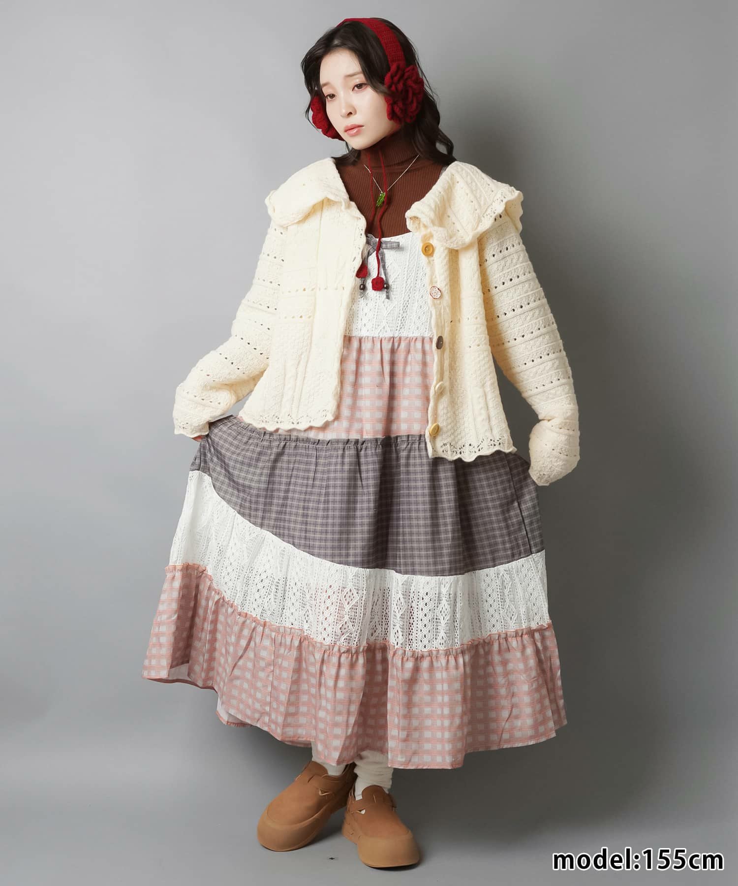 51%OFF】ロングキャミワンピース/パッチワーク/#NEO森ガール | SPINNS