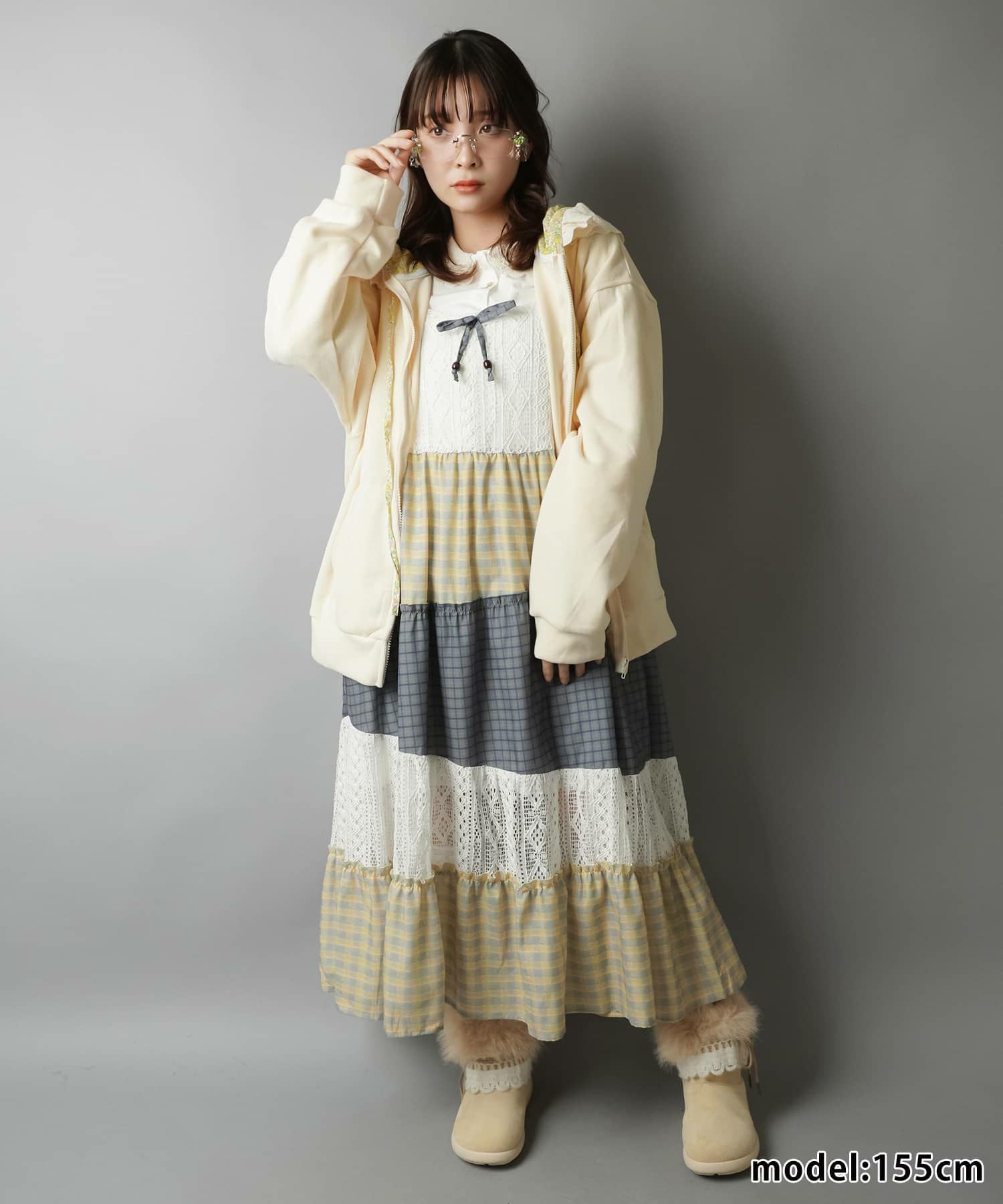 26%OFF】ロングキャミワンピース/パッチワーク/#NEO森ガール | SPINNS