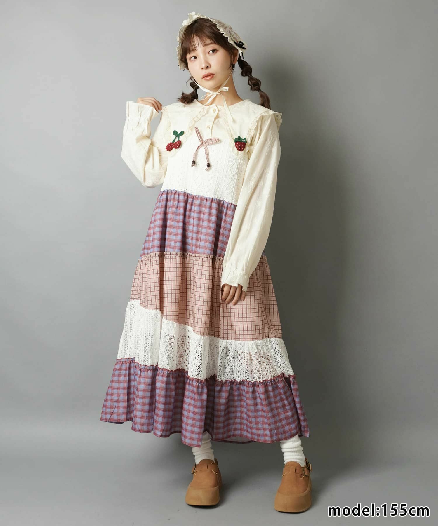 26%OFF】ロングキャミワンピース/パッチワーク/#NEO森ガール | SPINNS