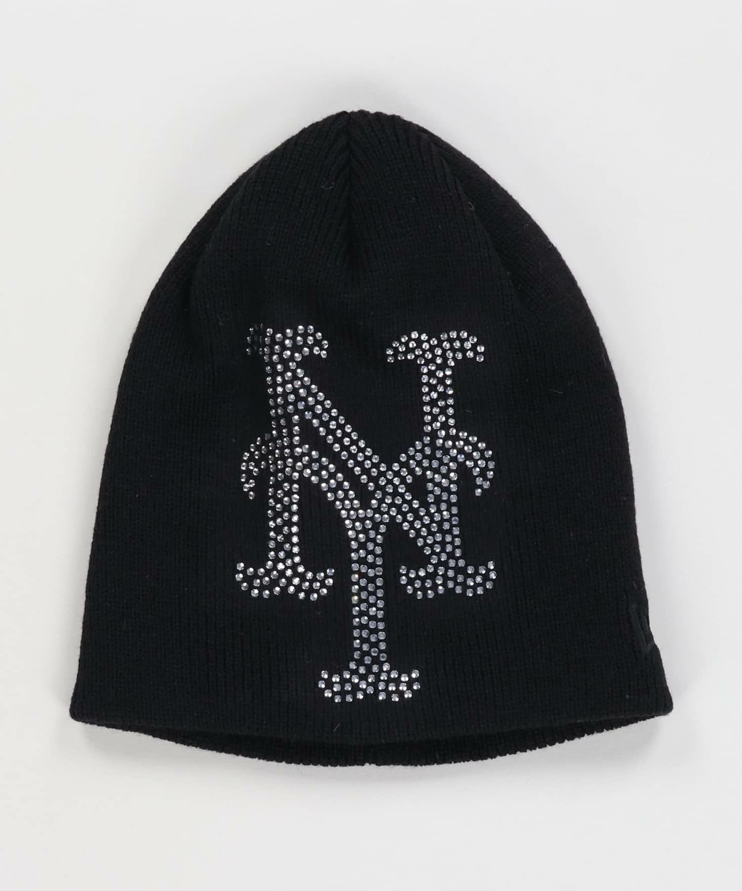 ≪NEW ERA/ニューエラ≫シングルビーニー/MLB/ニット帽/ラインストーン