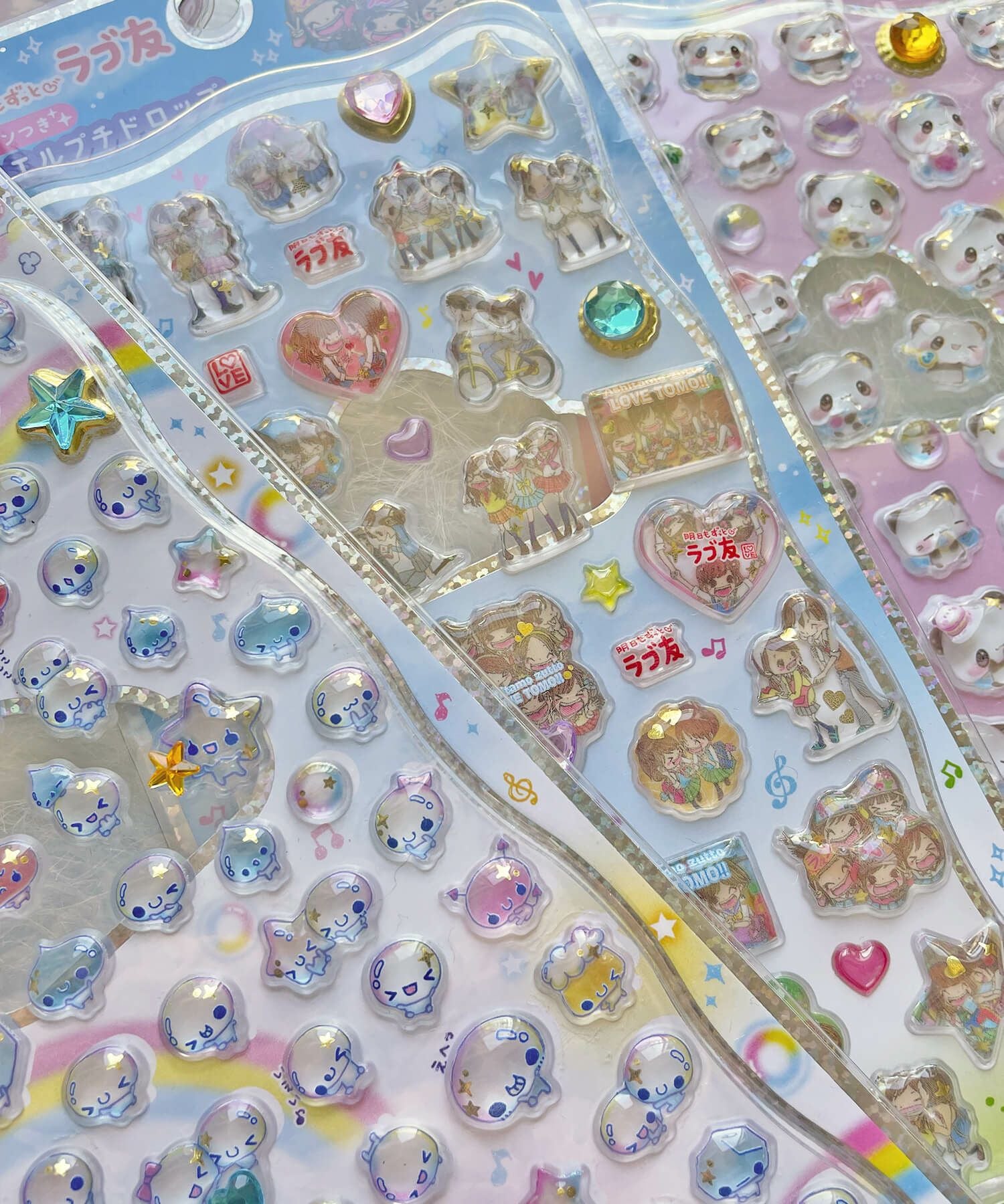 平成女児/ジュエルプチドロップステッカー/ぷくぷく/シール＜メール便