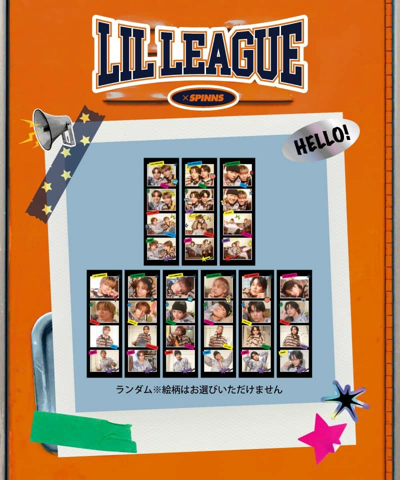 受注販売】『LIL LEAGUE × SPINNS』 ランダム4cut photo（ペアカット全