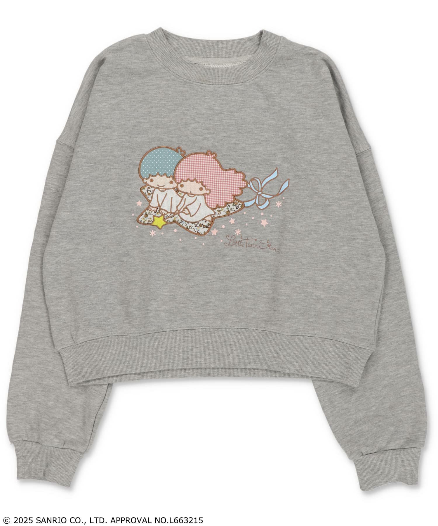 80%OFF】『リトルツインスターズ×SPINNS』パッチワークスウェット