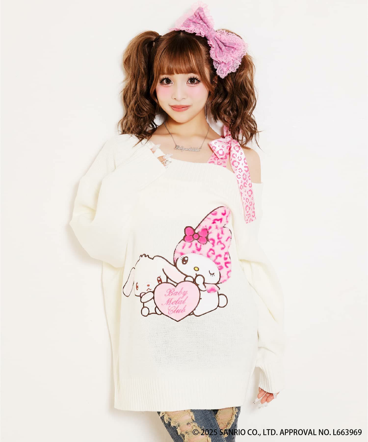 babylclub マイメロディ シュガー バニーズ SPINNSニット Babymetalclub マイメロディ シュガーバニーズ×SPINNS うさぎシリーズ