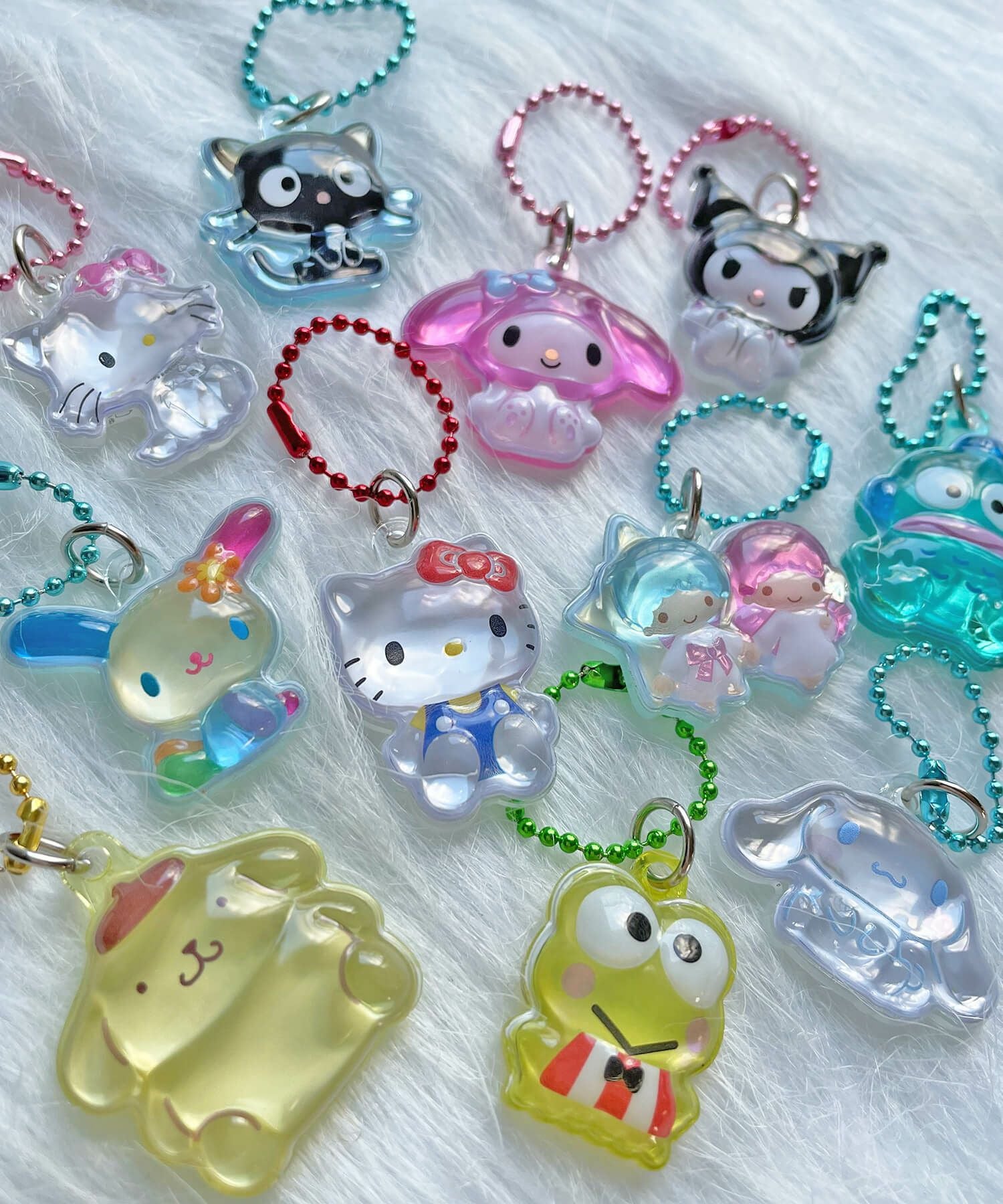 ≪サンリオ≫うるちゅるキーホルダー/ぷっくりったいプチボール