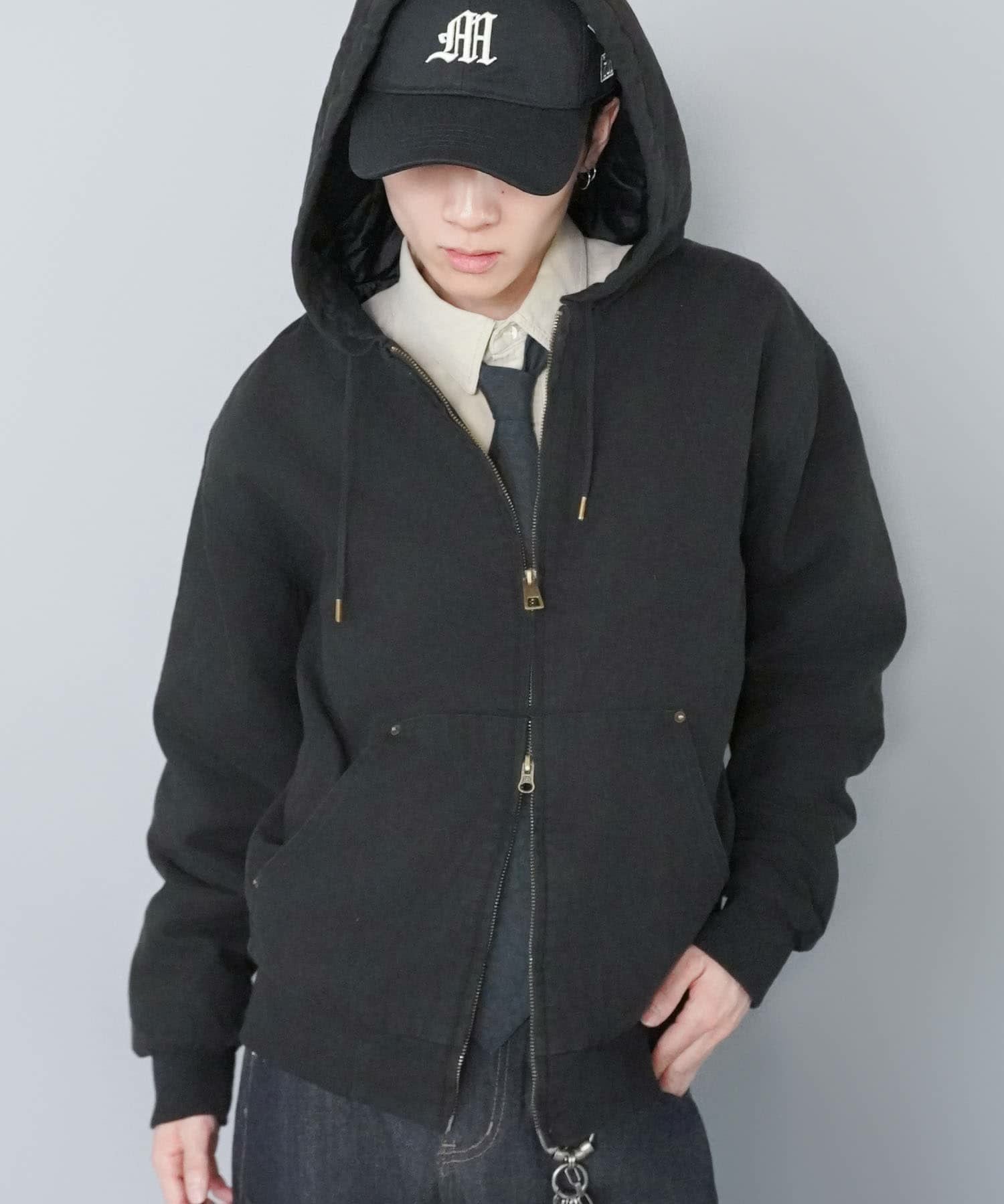 15%OFF】短丈 ダック地 アクティブジャケット/ダブルジップ