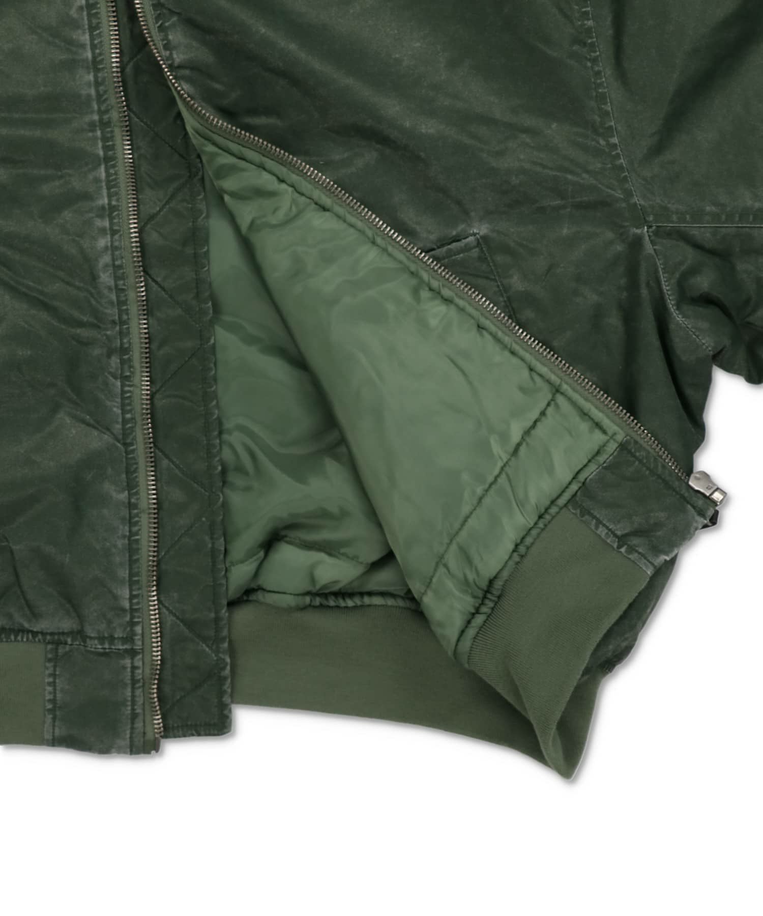 70's USA製 MA-1 ボロ 短丈 88%OFF】短丈MA-1ブルゾン/ヴィンテージライク加工/ユニセックス