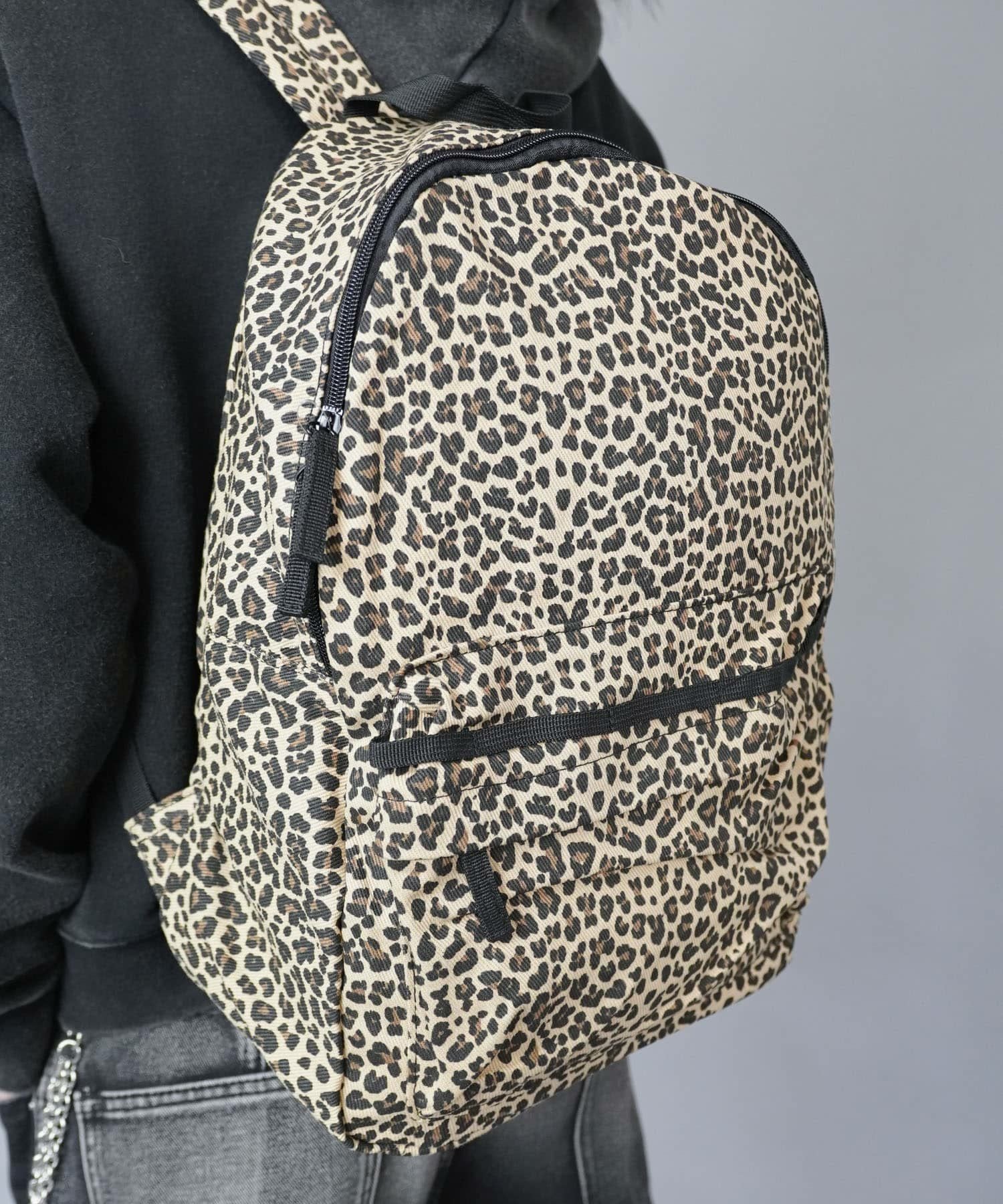 34%OFF】レオパード柄バックパック/ヒョウ柄/リュック/ユニセックス