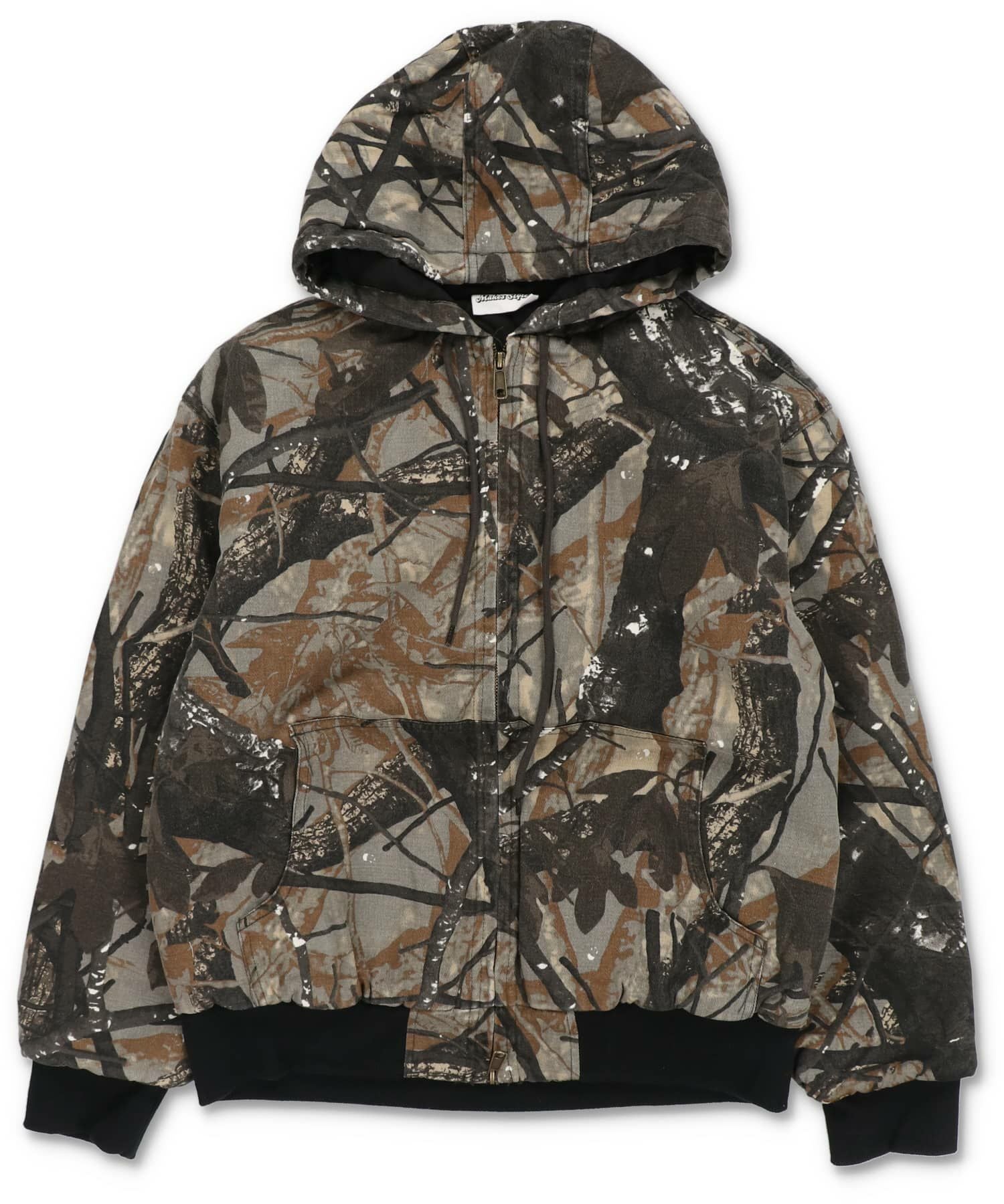 34%OFF】短丈カモフラージュ柄アクティブジャケット/ダブルジップ