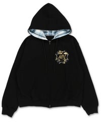 SHORTジップパーカーブルー