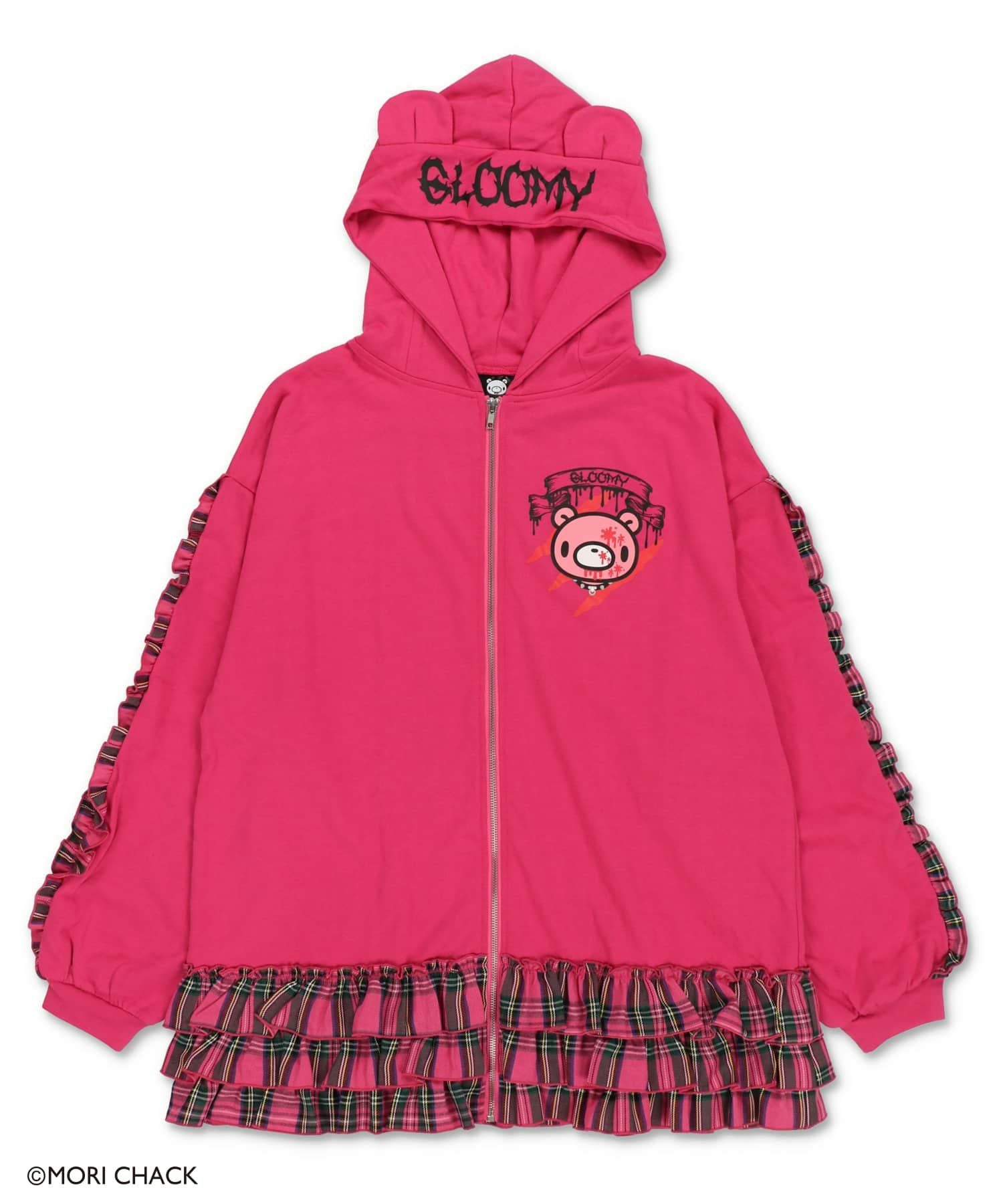 29%OFF】『グルーミー×SPINNS 』 耳付きフリルZIPパーカー | SPINNS