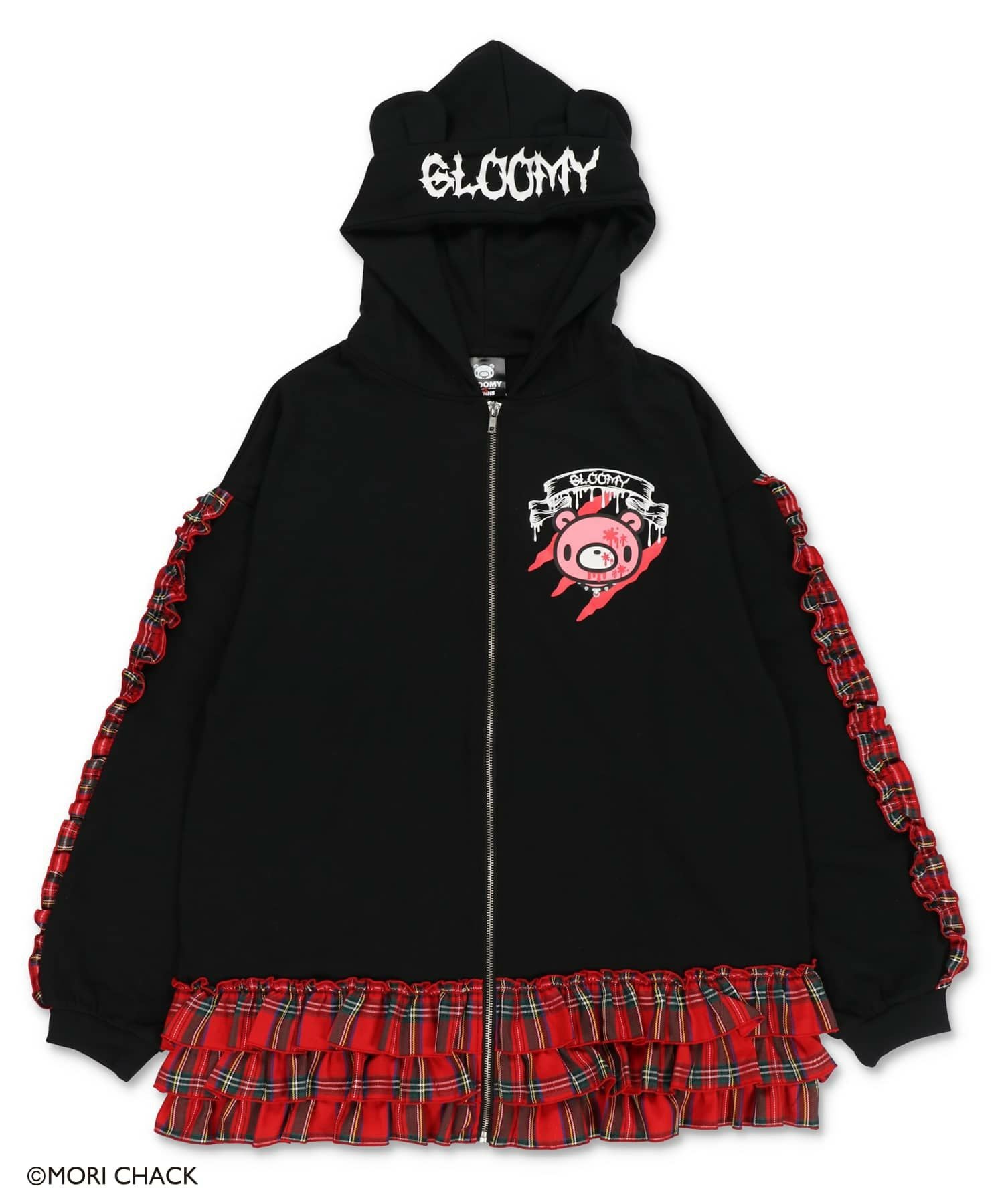 29%OFF】『グルーミー×SPINNS 』 耳付きフリルZIPパーカー | SPINNS