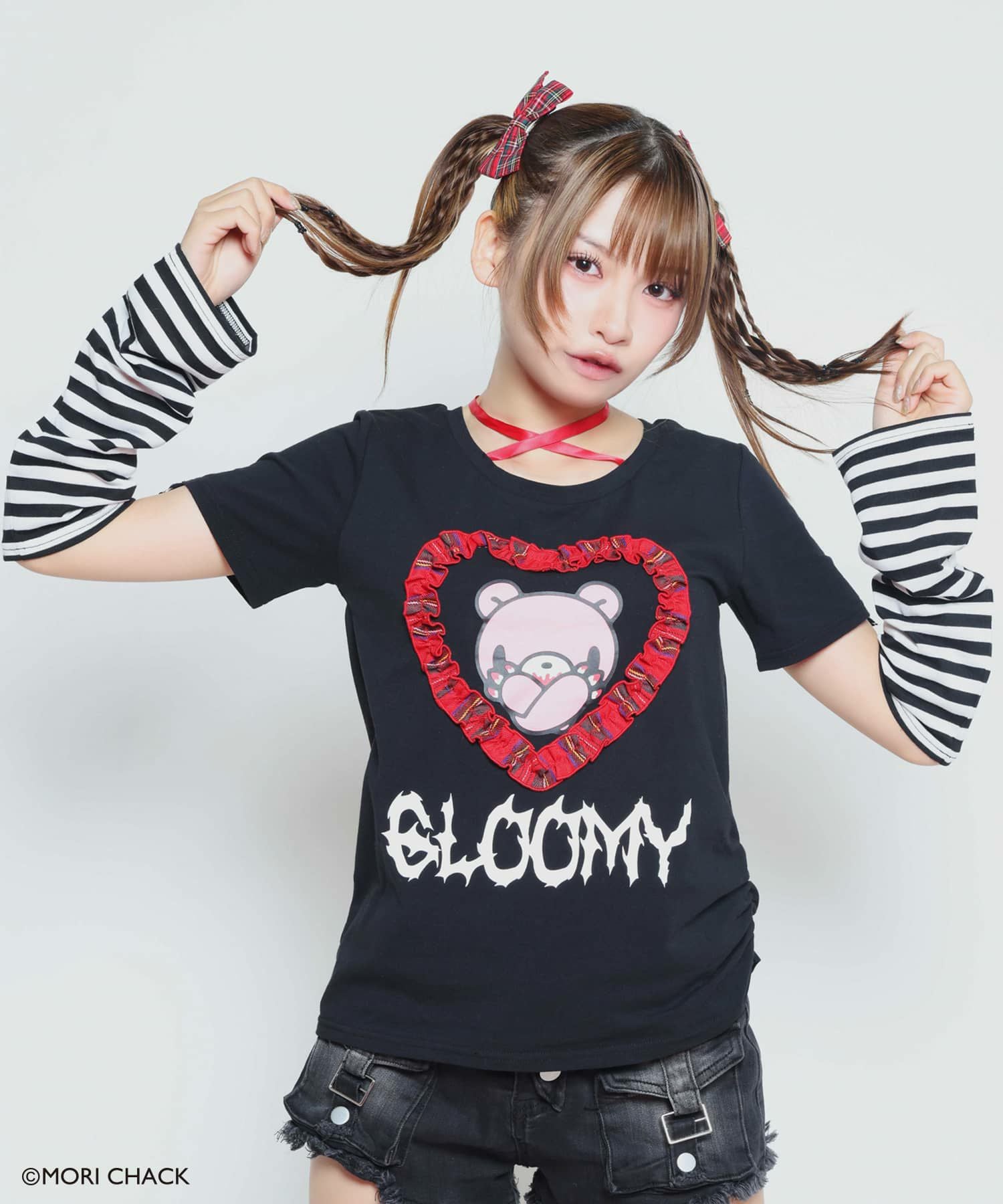 26%OFF】『グルーミー×SPINNS 』 チョーカー付2wayトップス | SPINNS