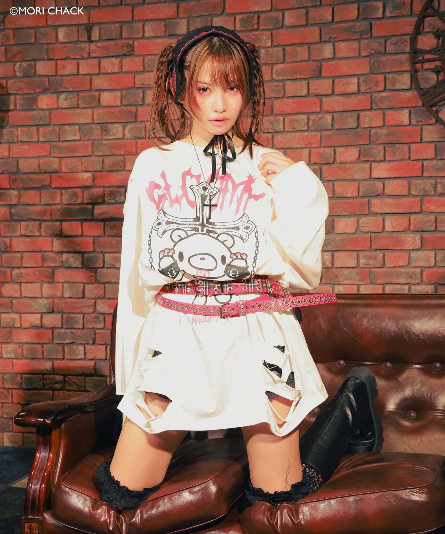 グルーミー×SPINNS 』 ダメージロングTシャツ | SPINNS WEB STORE