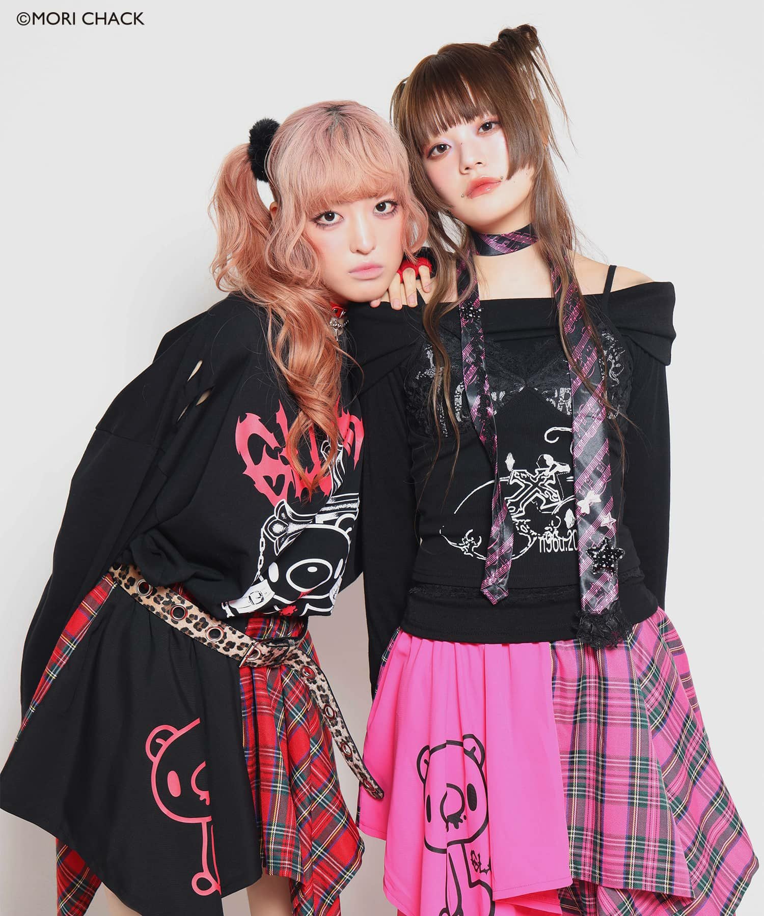 15%OFF】『グルーミー×SPINNS 』 バイカラーチェックスカート | SPINNS