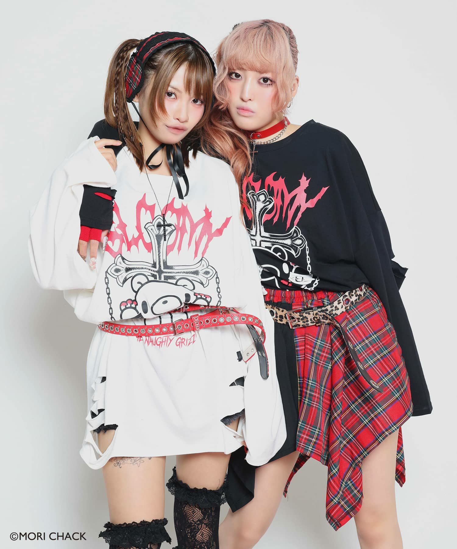 15%OFF】『グルーミー×SPINNS 』 バイカラーチェックスカート | SPINNS