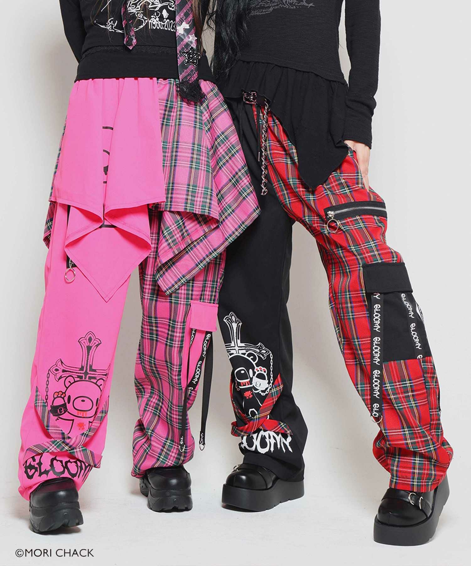 58%OFF】『グルーミー×SPINNS 』 バイカラーチェックパンツ | SPINNS