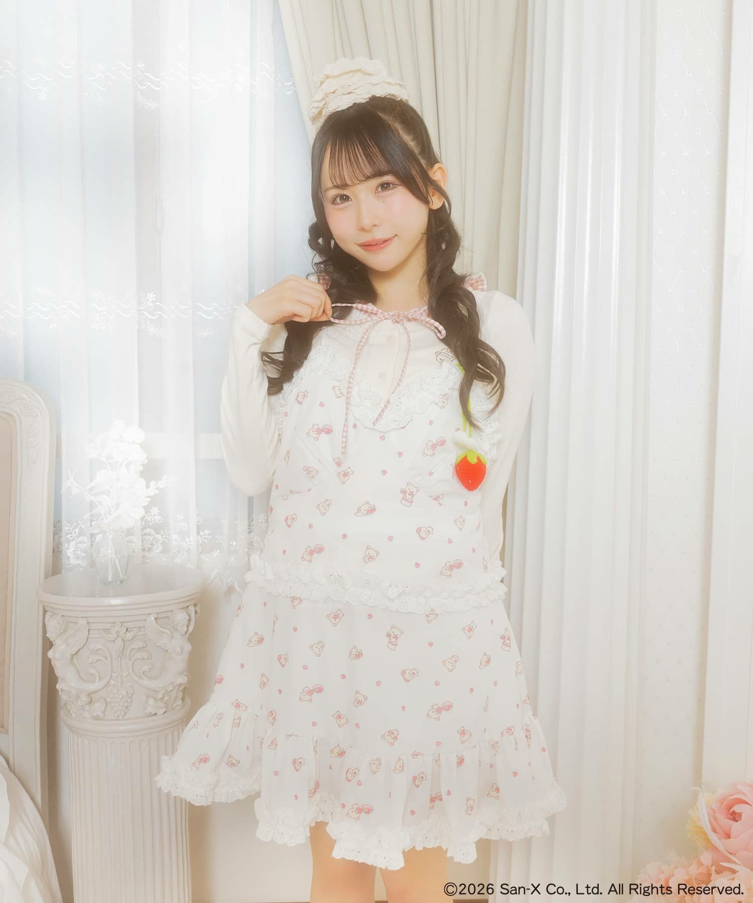 予約】『コリラックマ×SPINNS』 ドッキングフリルワンピ《4月中旬以降