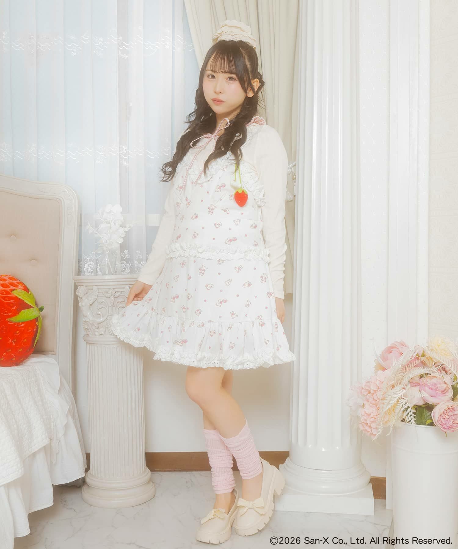 予約】『コリラックマ×SPINNS』 ドッキングフリルワンピ《4月中旬以降