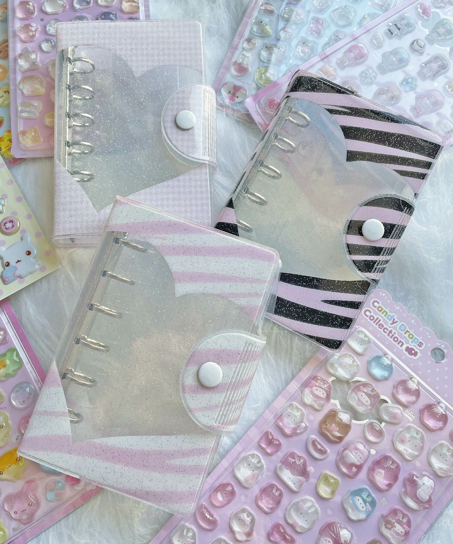 ≪MERING/メリング≫クリア6穴シールバインダー/シール帳/ギャル