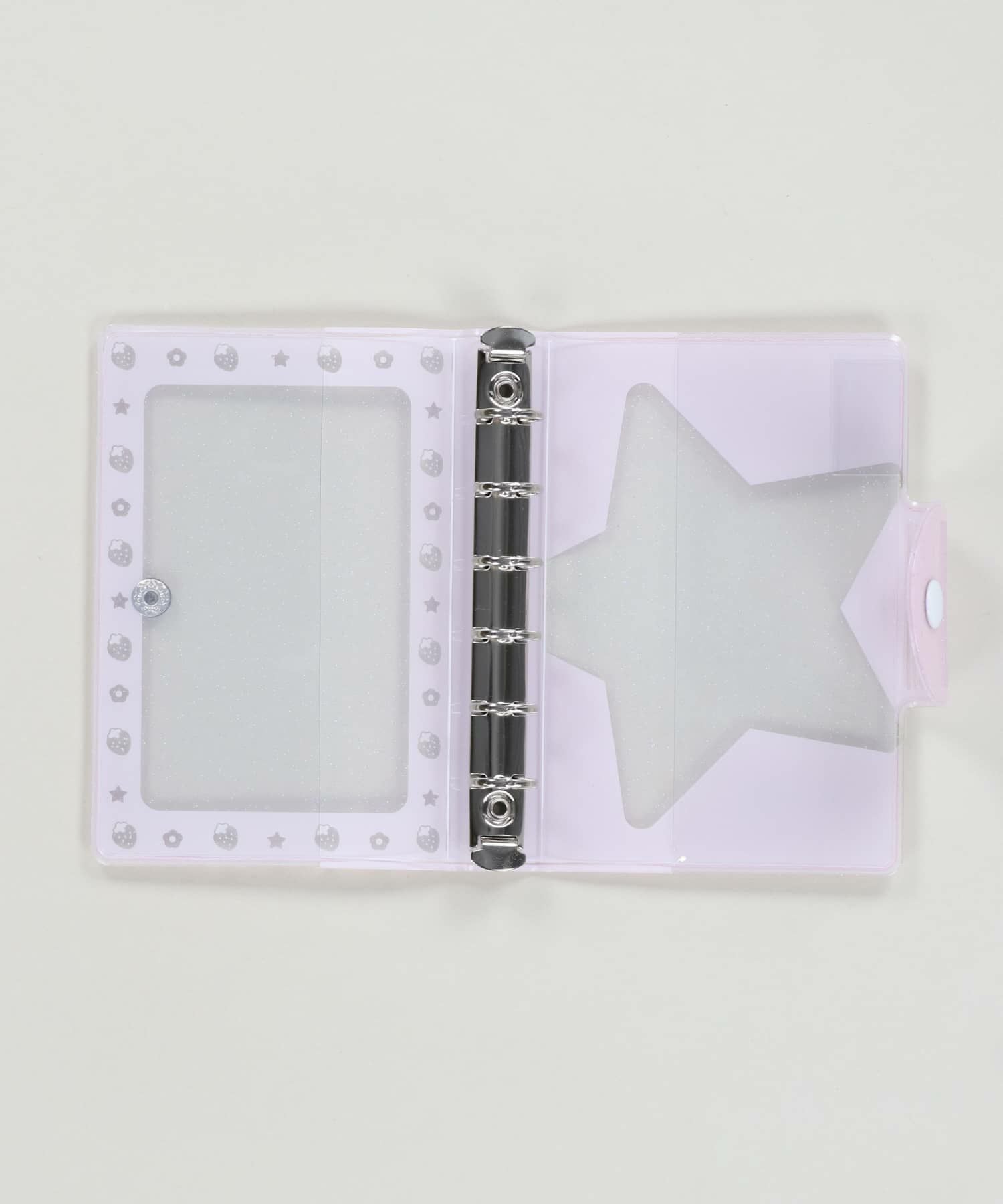 ≪MERING/メリング≫クリア6穴バインダー/シール帳/ストロベリー