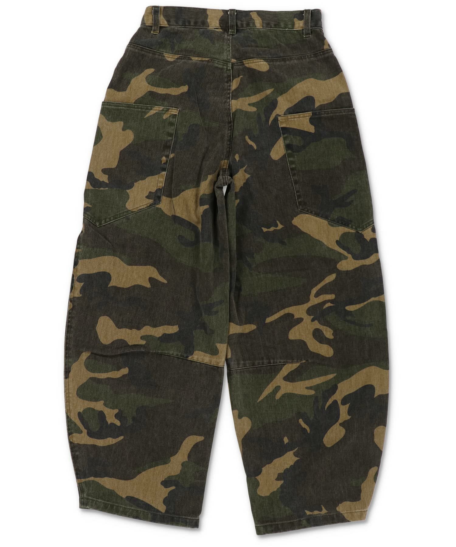 カモフラージュ柄バルーンカーブパンツ/リアルツリー/ 迷彩/ユニ