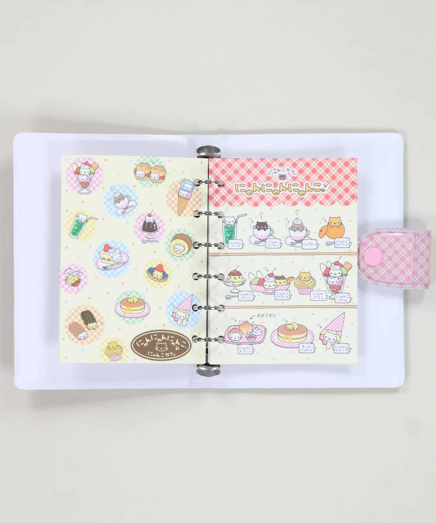 ≪サンエックス≫ふにふにシールバインダー/6穴シール帳/シール台紙10