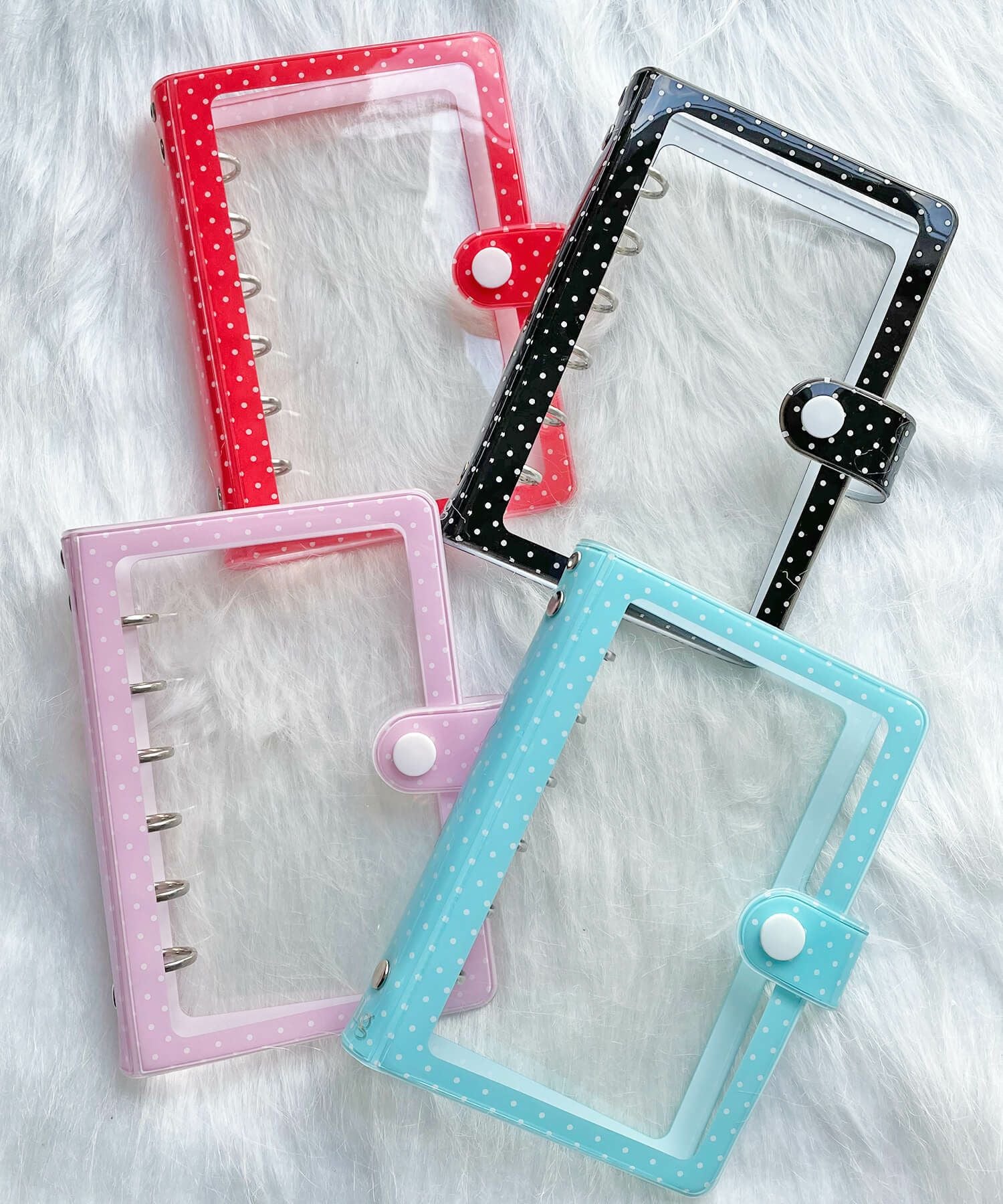 ≪MERING/メリング≫クリア6穴シールバインダー/シール帳/ドット