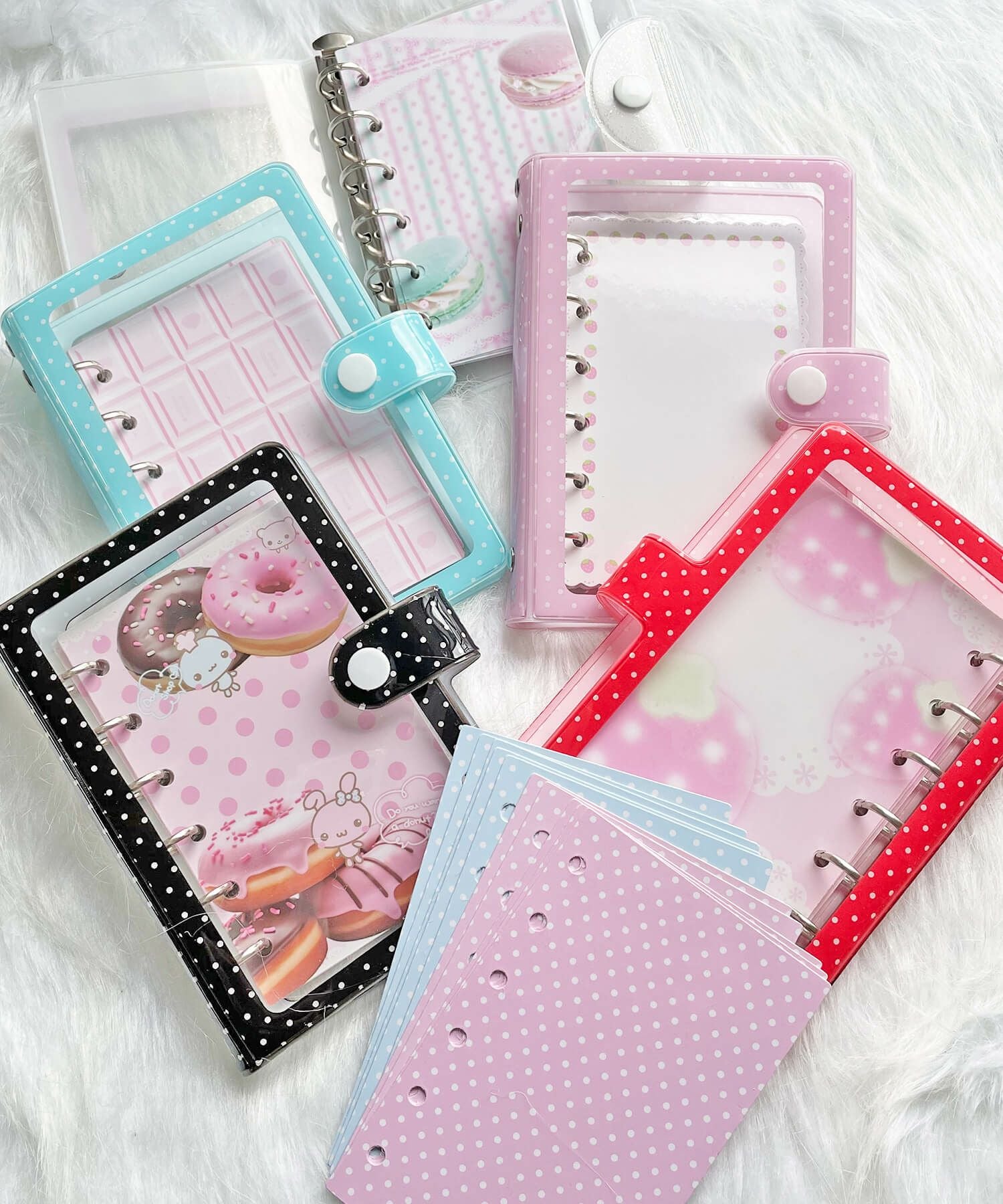 ≪MERING/メリング≫クリア6穴シールバインダー/シール帳/ドット