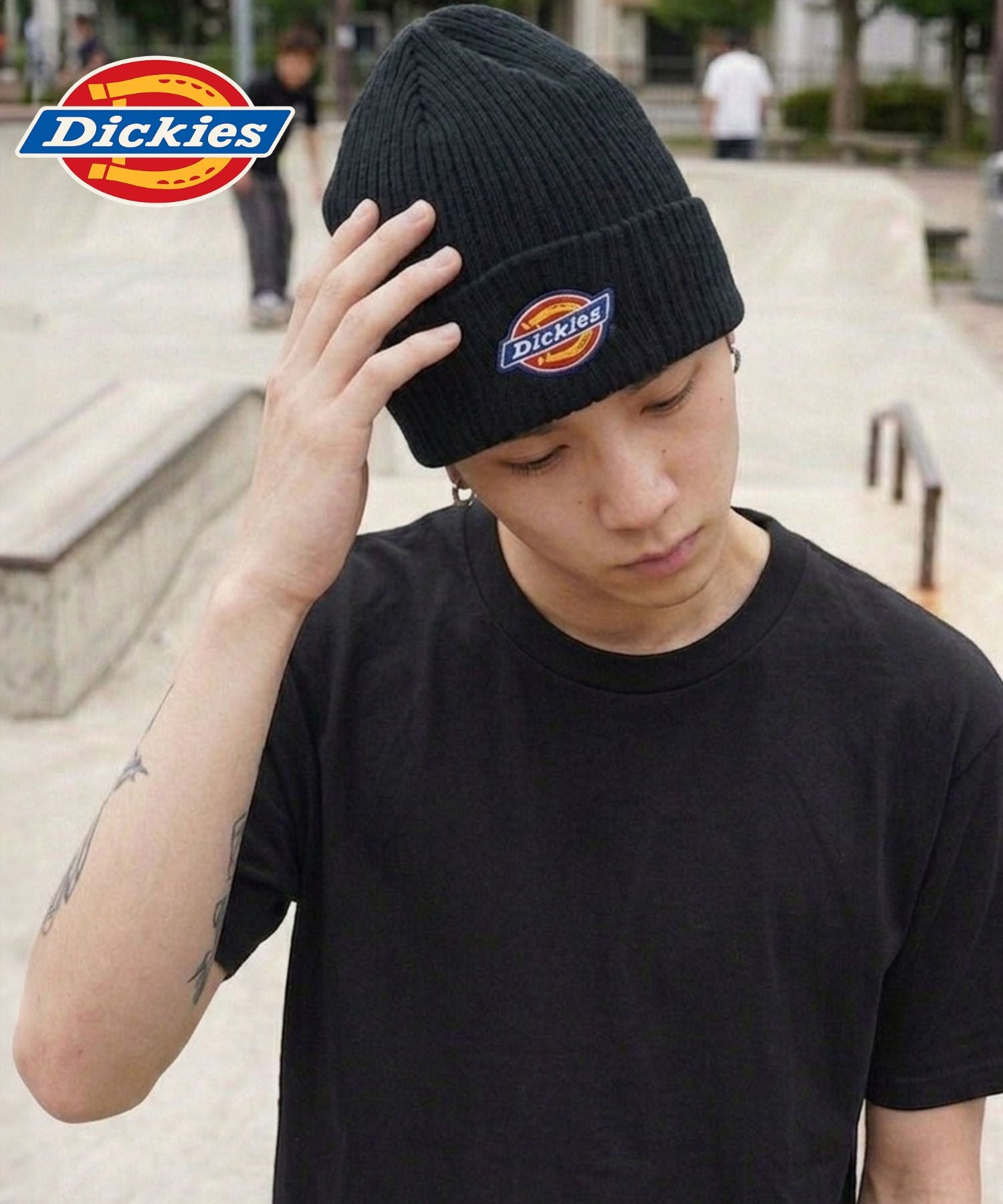 ≪Dickies / ディッキーズ≫ブランドロゴニットキャップ/リブ/ユニ