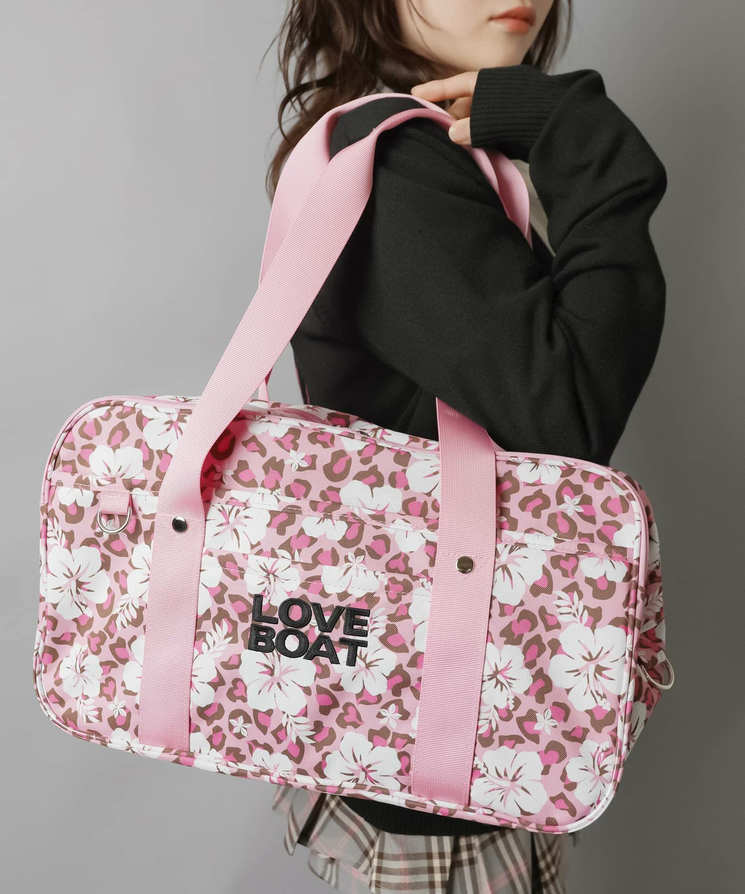 ≪LOVE BOAT/ラブボート≫ヒョウ柄スクールバッグ/スクバ/レオパード