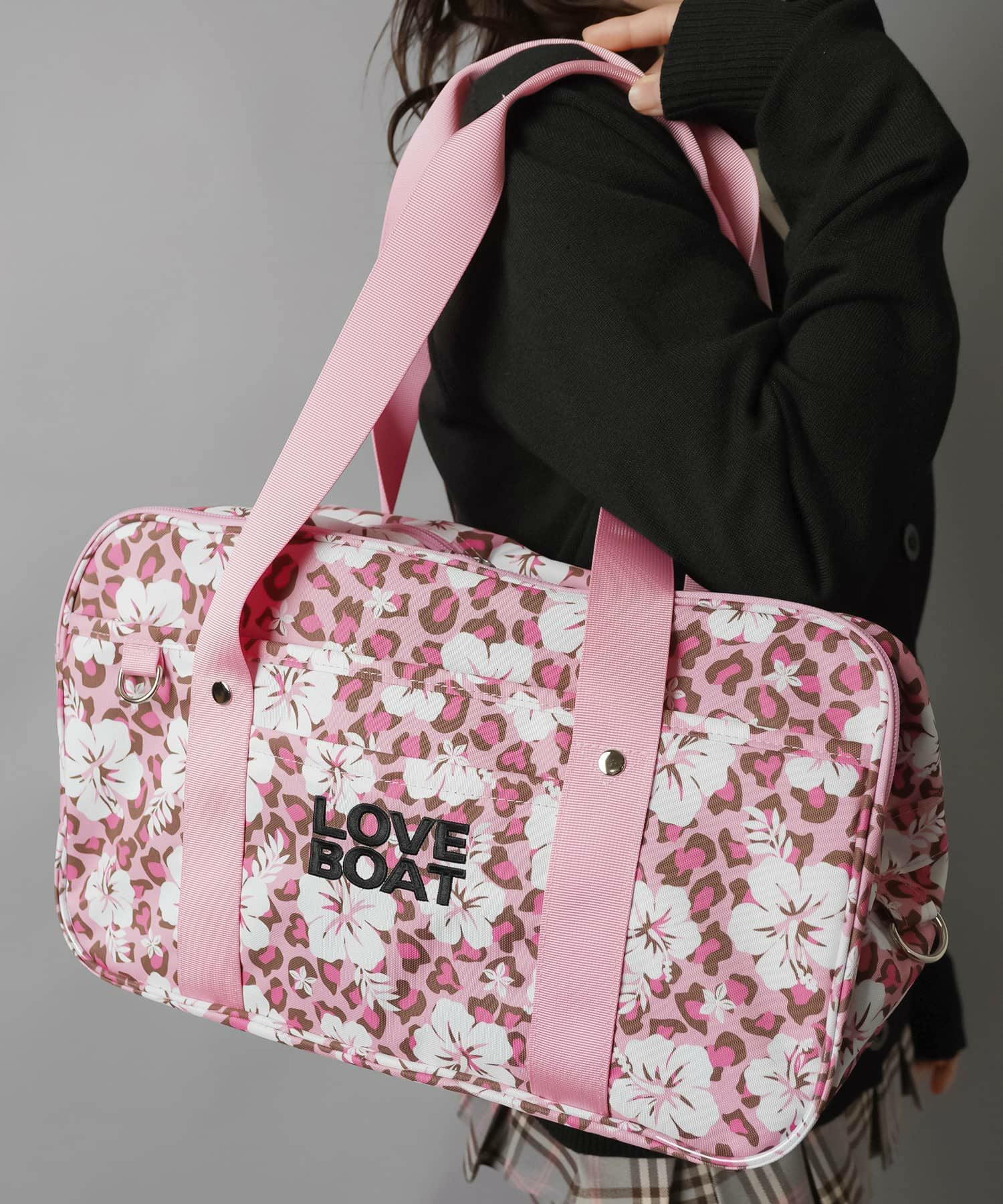 ≪LOVE BOAT/ラブボート≫ヒョウ柄スクールバッグ/スクバ/レオパード