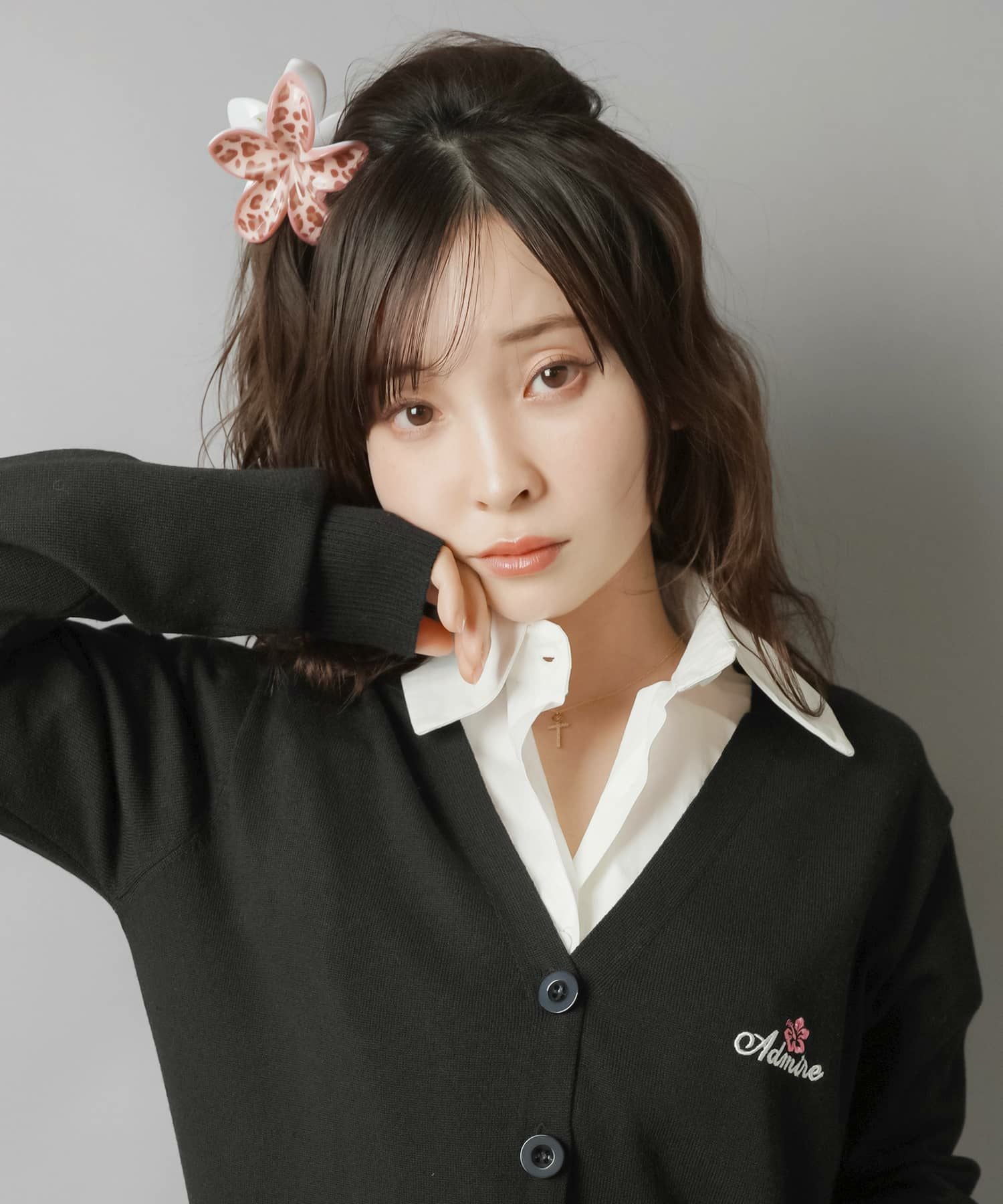 ヒョウ柄ヘアクリップ/ハイビスカス | SPINNS WEB STORE | SPINNS