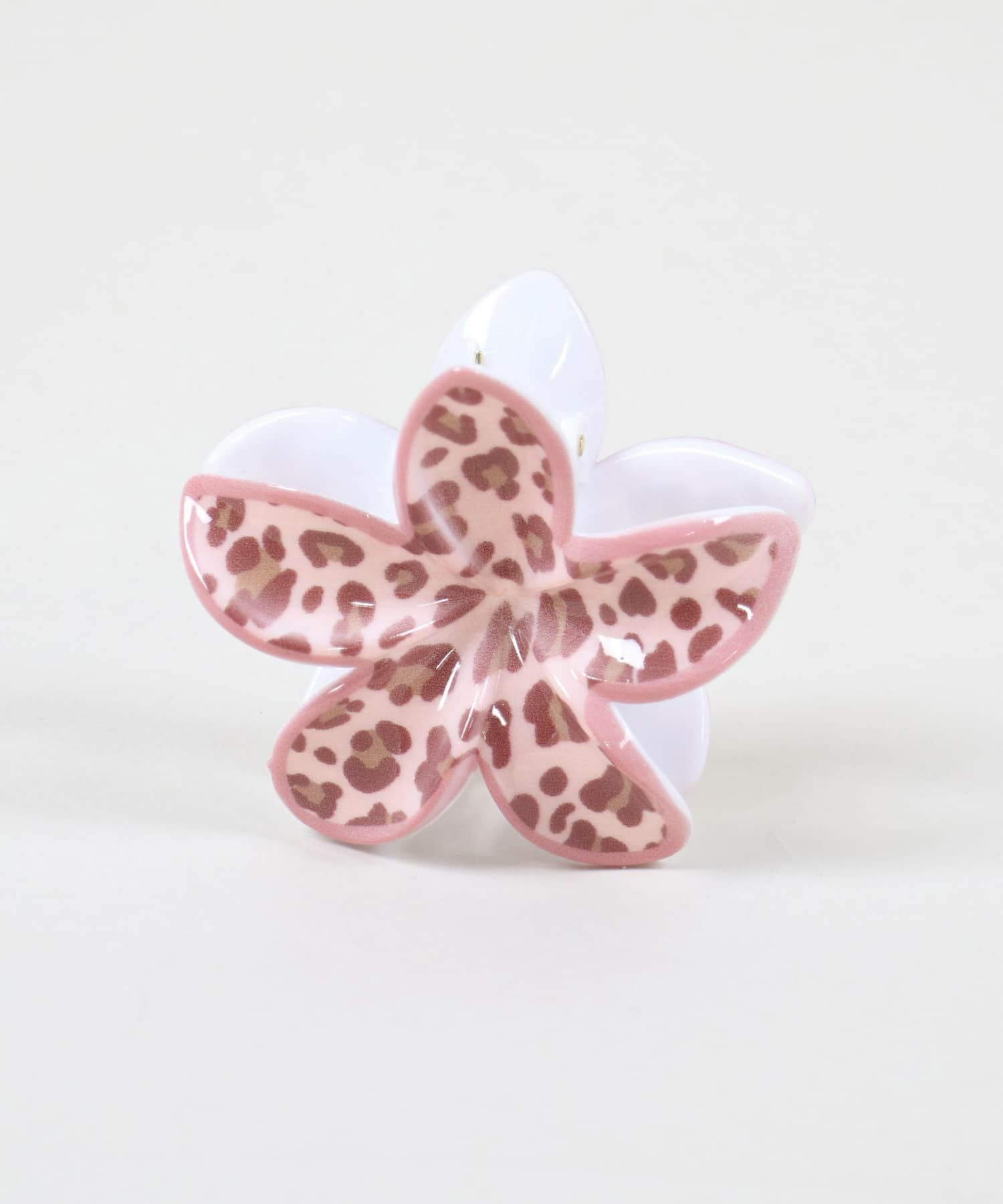 ヒョウ柄ヘアクリップ/ハイビスカス | SPINNS WEB STORE | SPINNS