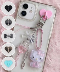 スマホストラップ用キーリングハンガー/シールタイプ/全6種＜メール便 