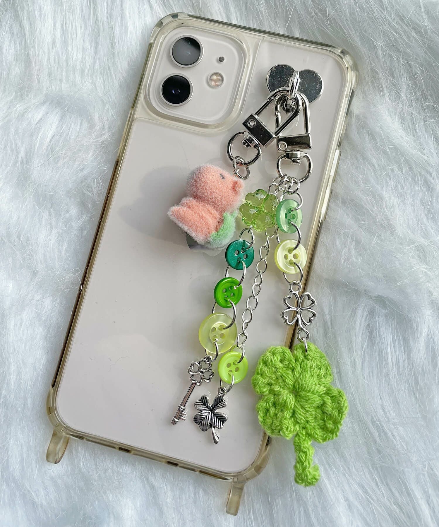 スマホストラップ用キーリングハンガー/シールタイプ/全6種＜メール便