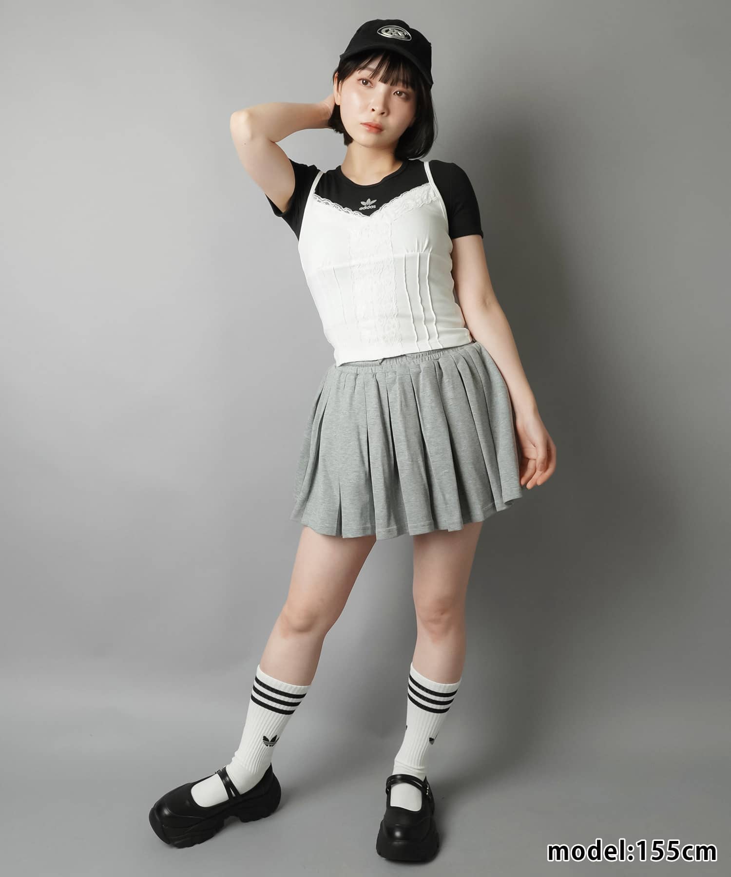 ポンチプリーツミニスカート/インナーパンツ付き | SPINNS WEB STORE