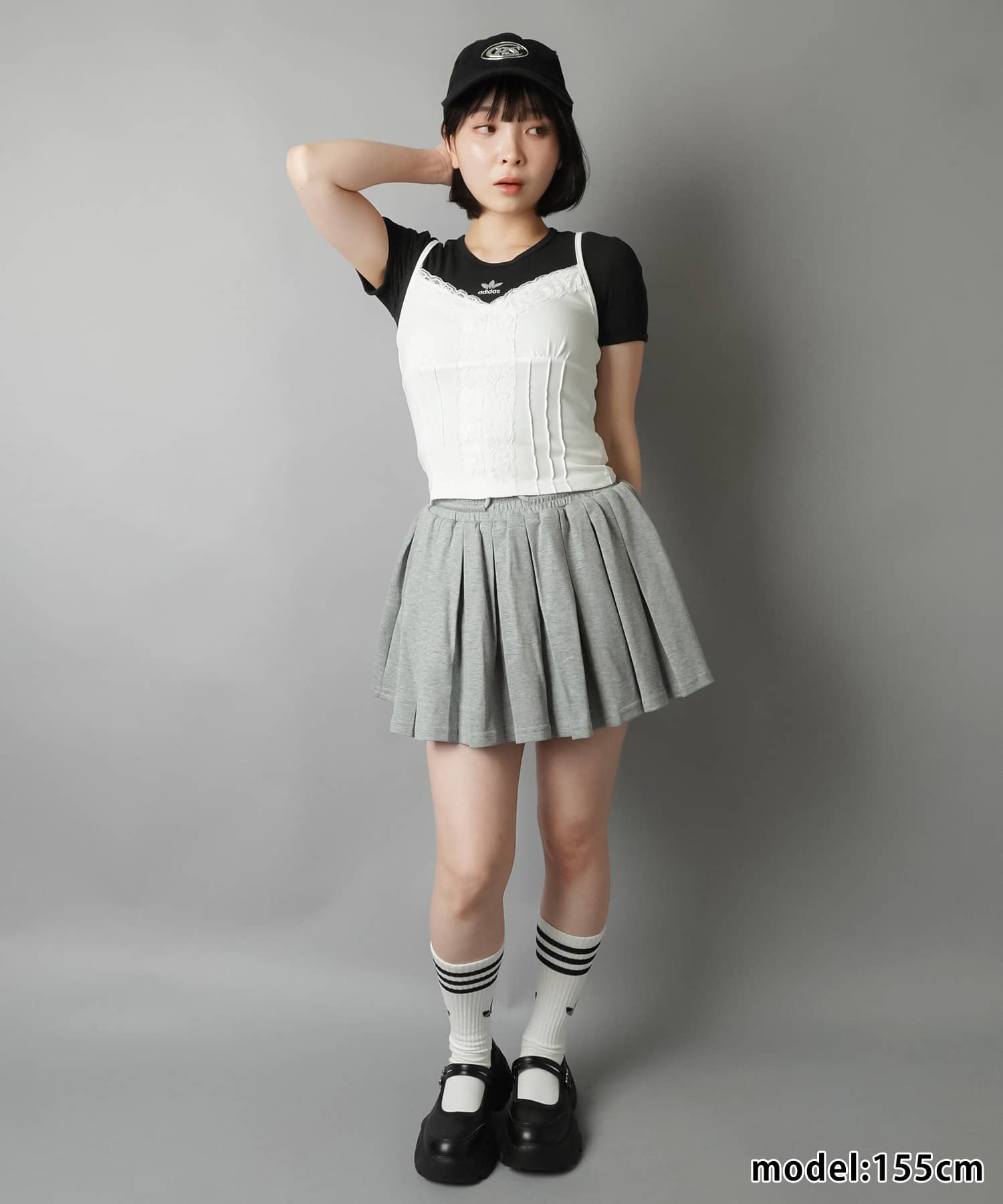 ポンチプリーツミニスカート/インナーパンツ付き | SPINNS WEB STORE