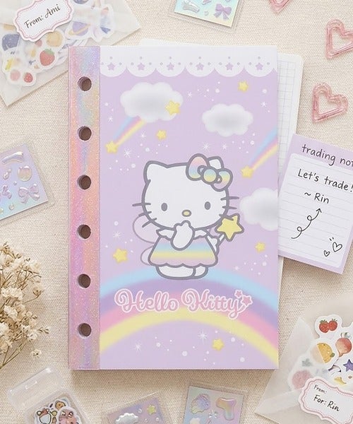 57%OFF】≪ハローキティ≫6穴シールノート/シール帳＜メール便対応
