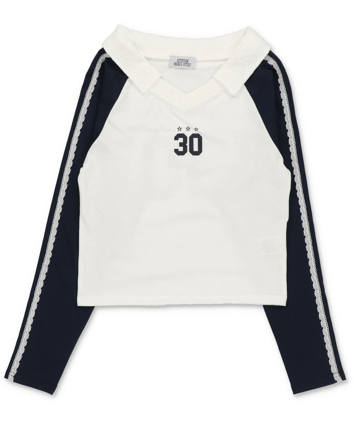 ホワイトxネイビー