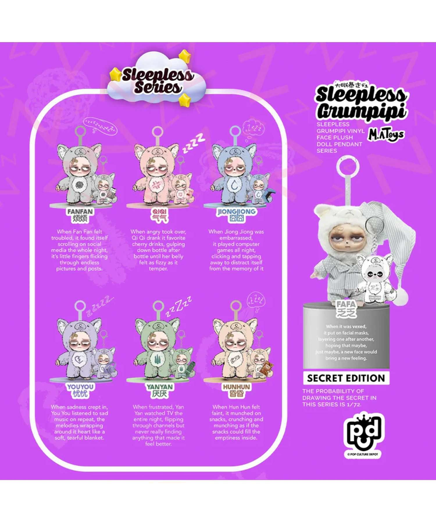 ≪Grumpipi/グランピピ≫ぬいぐるみキーホルダー/ブラインドボックス