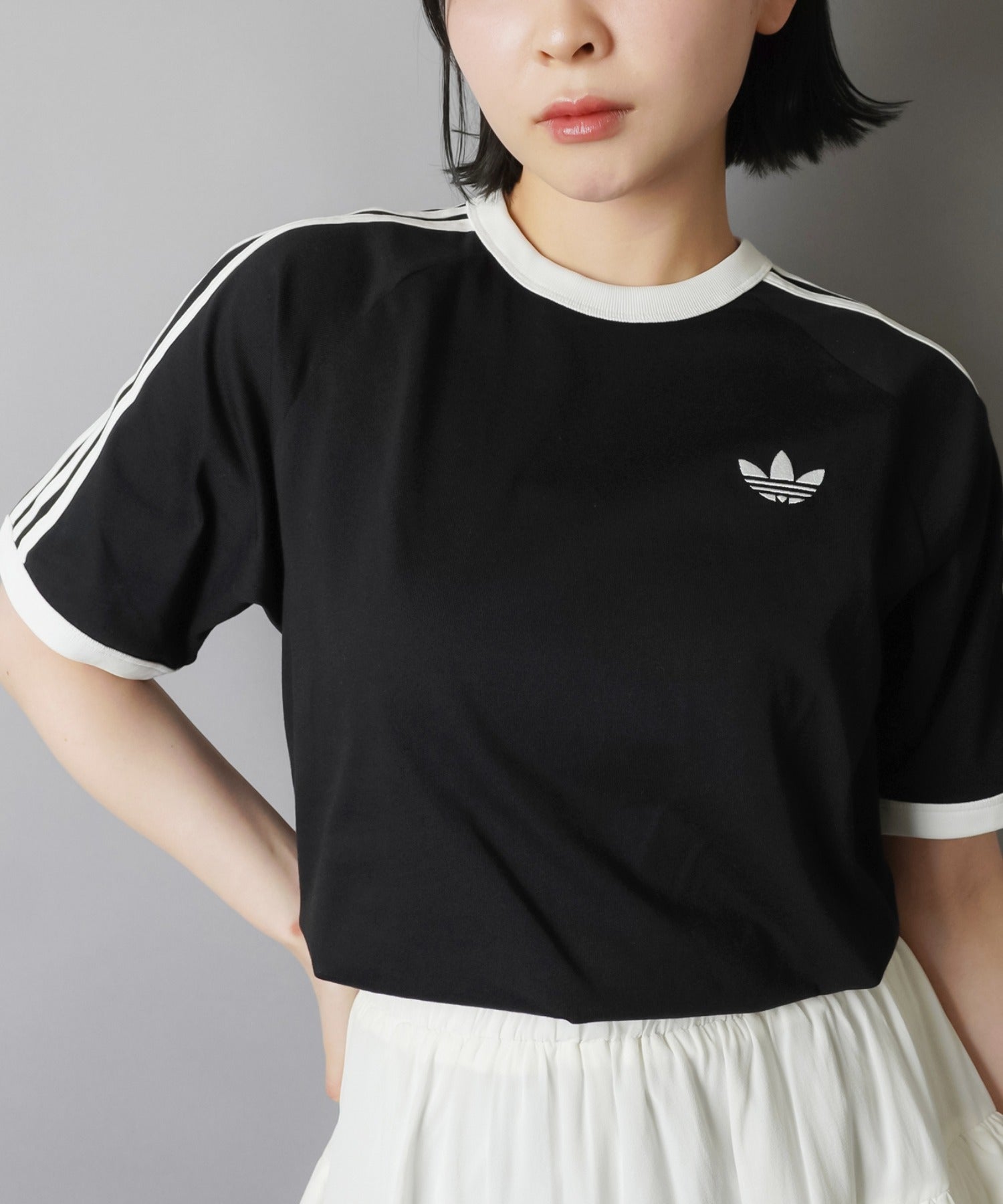 ≪adidas/アディダス≫スリーストライプス半袖Tシャツ/全7色/2サイズ