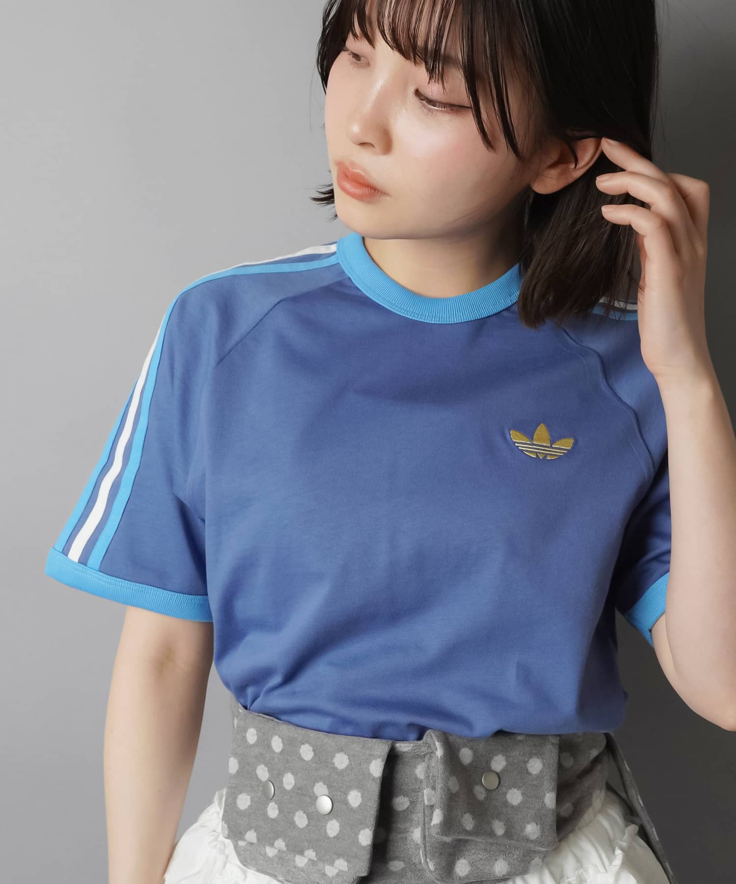 ≪adidas/アディダス≫スリーストライプス半袖Tシャツ/全7色/2サイズ