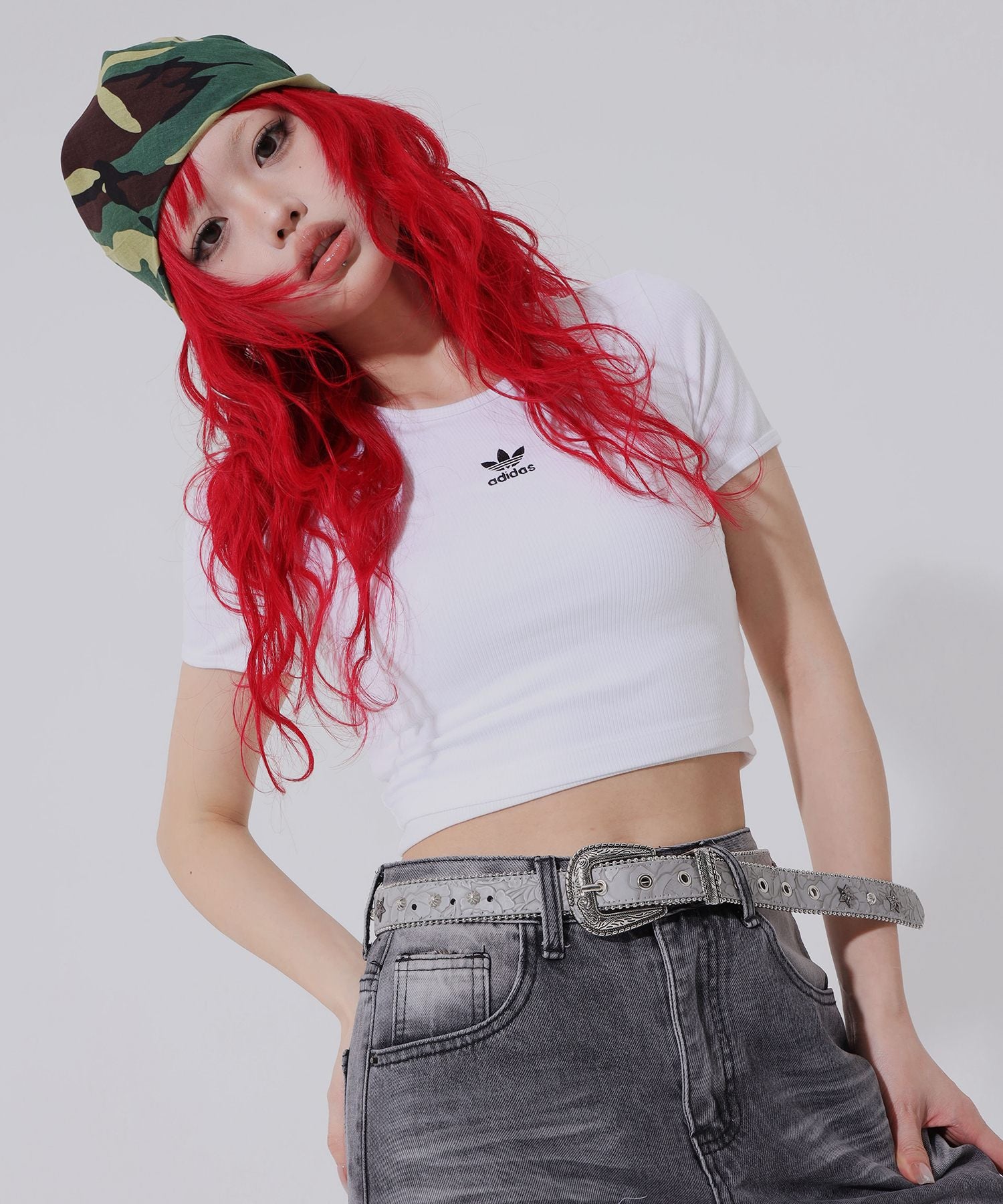 トップス セール】タイネック クロップトップ / アディダスオリジナルス adidas