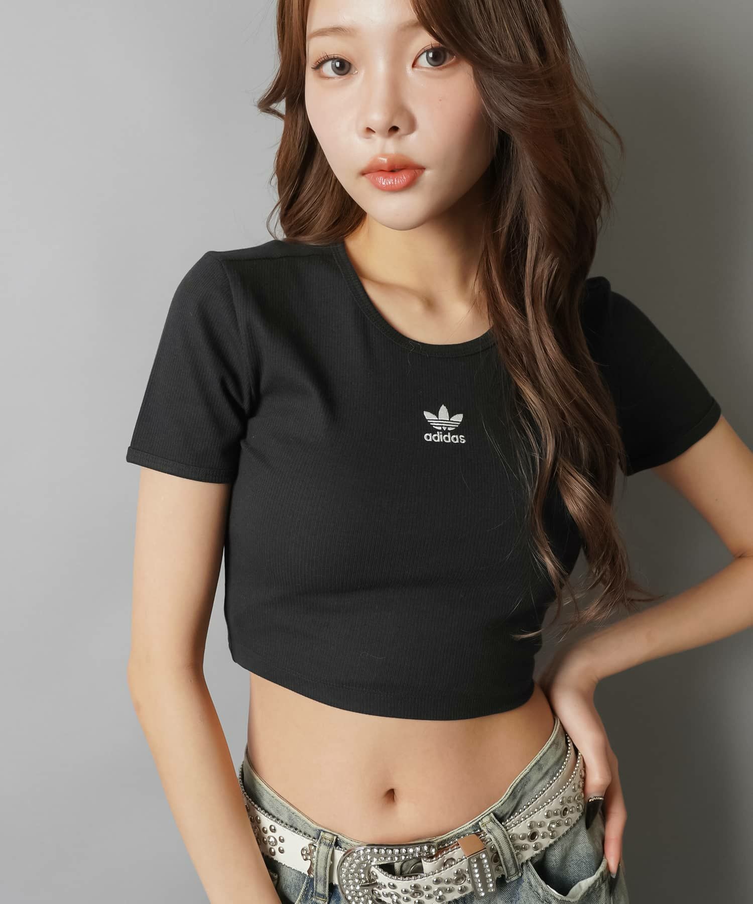 ≪adidas/アディダス≫ショート丈リブピタTシャツ | SPINNS WEB STORE