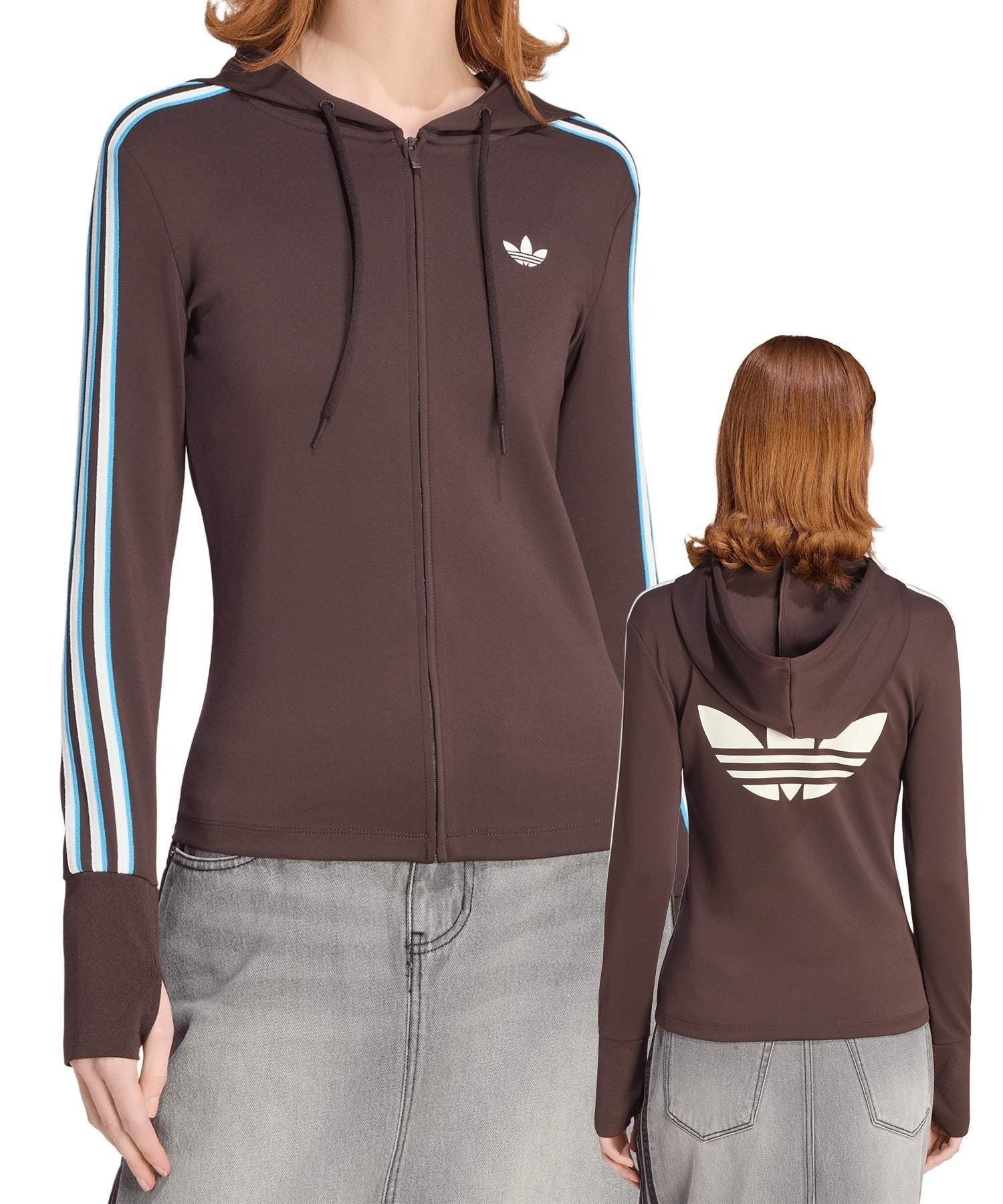 91%OFF】≪adidas/アディダス≫タイトジップパーカー/ピタ見え
