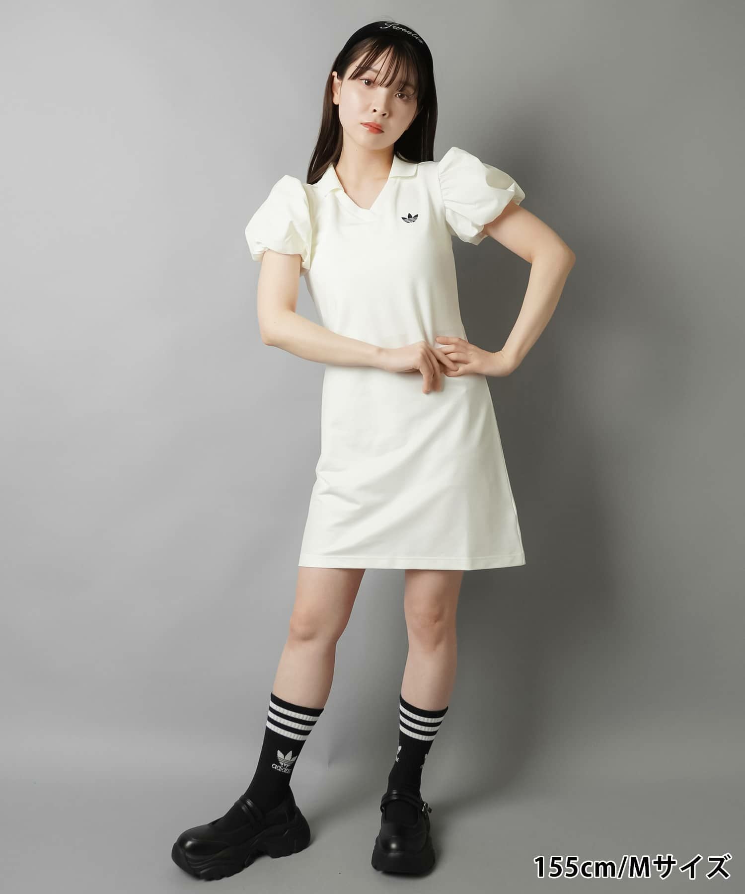 ≪adidas/アディダス≫ボリュームスリーブポロワンピース | SPINNS WEB