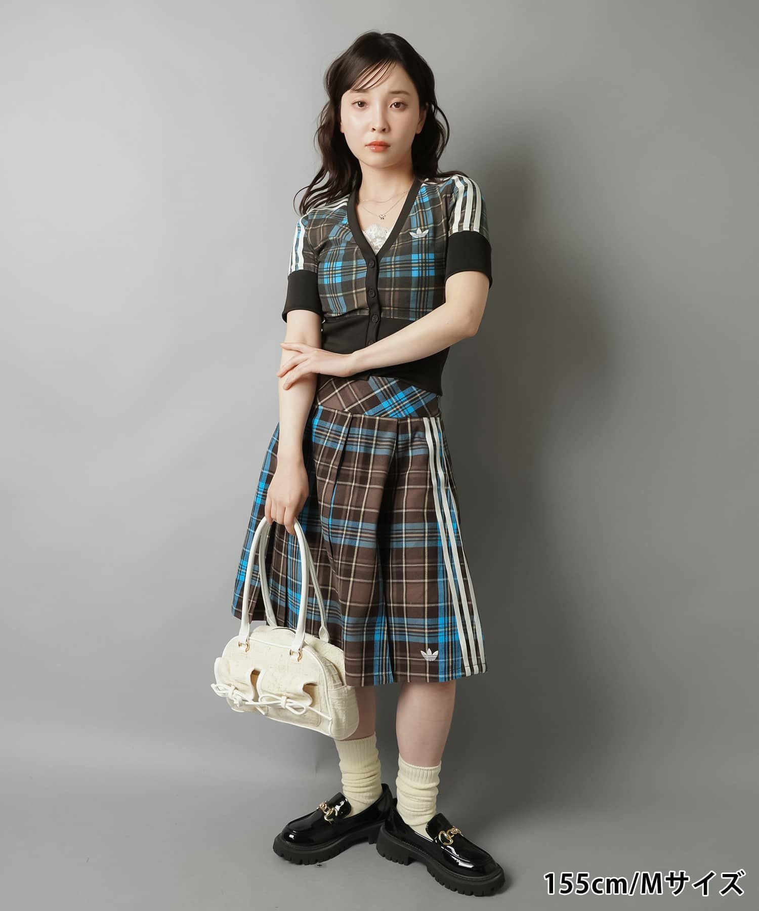 51%OFF】≪adidas/アディダス≫チェック柄半袖カーディガン