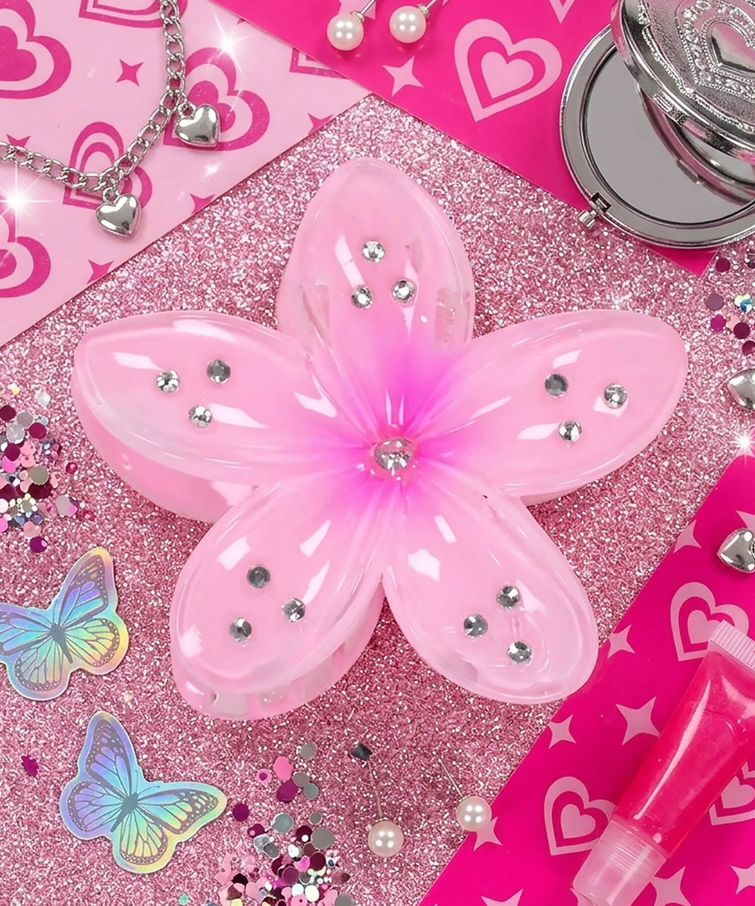 プラヘアクリップ/ハイビスカス3 | SPINNS WEB STORE | SPINNS