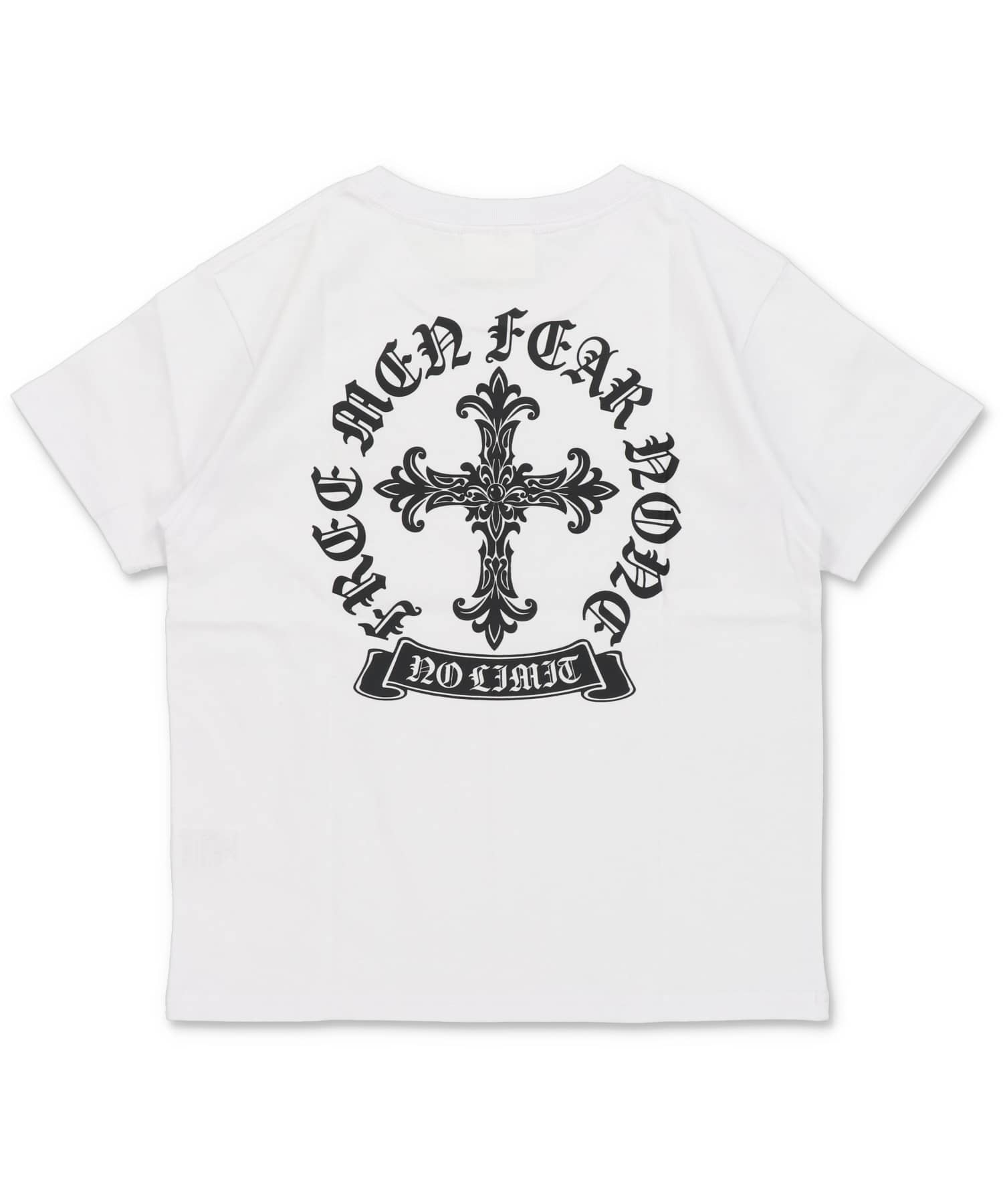 短丈クロスバックプリント半袖Tシャツ/グランジ | SPINNS WEB STORE